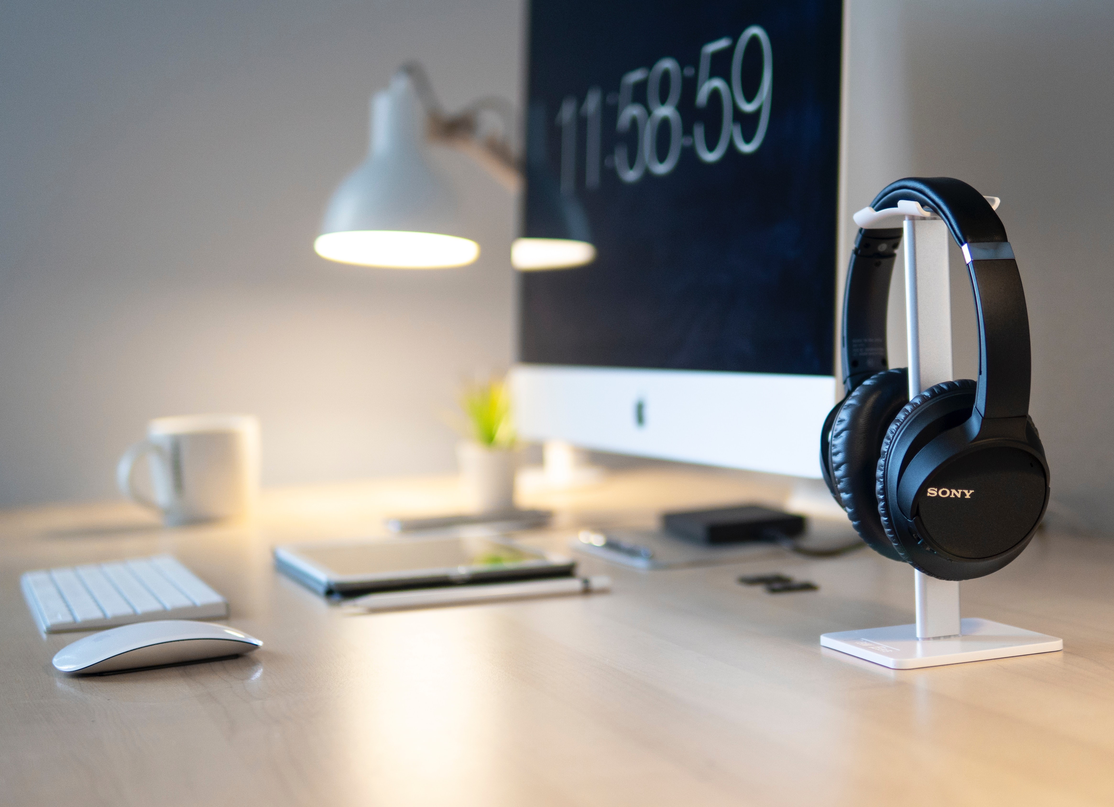 headphones, phone, Sony, HD Wallpaper