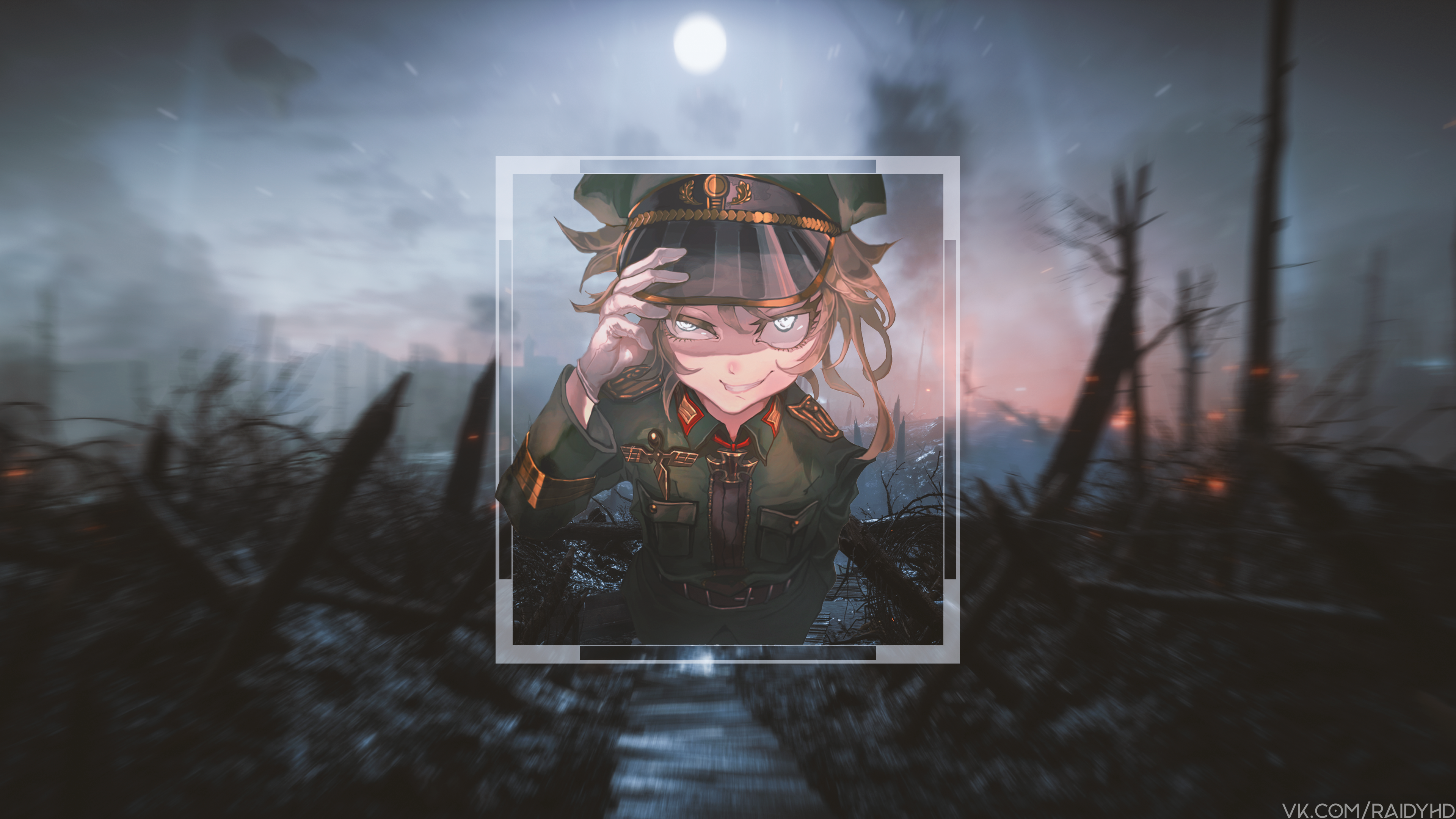 anime girls, anime, picture-in-picture, Tanya Degurechaff, Youjo Senki, HD Wallpaper