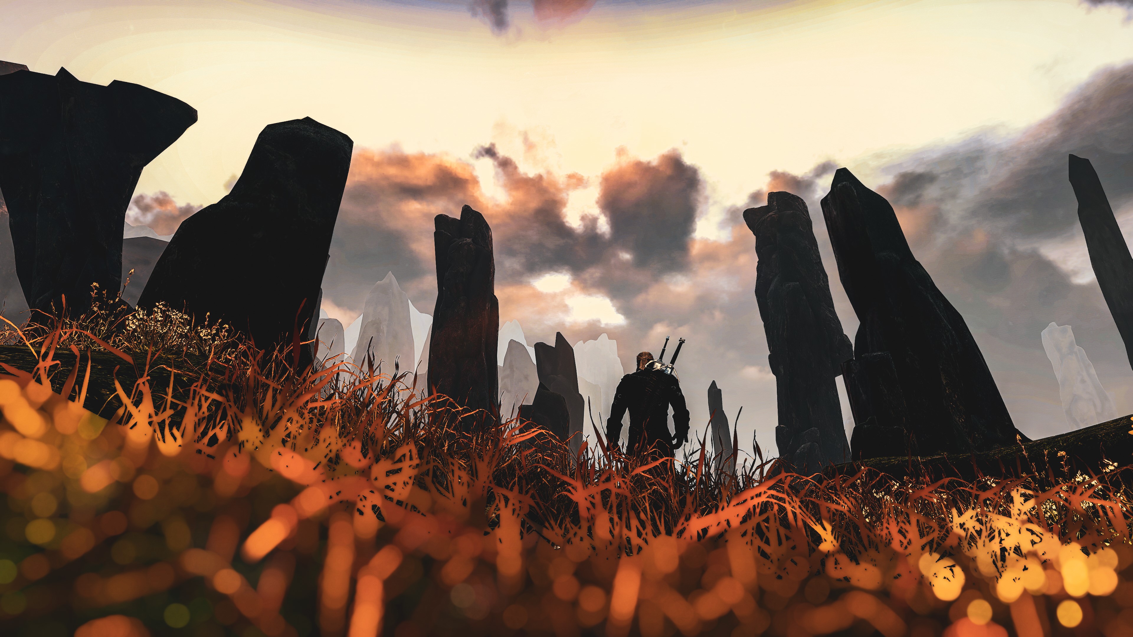 The Witcher, The Witcher 3: Wild Hunt, screen shot, Geralt of Rivia, HD Wallpaper