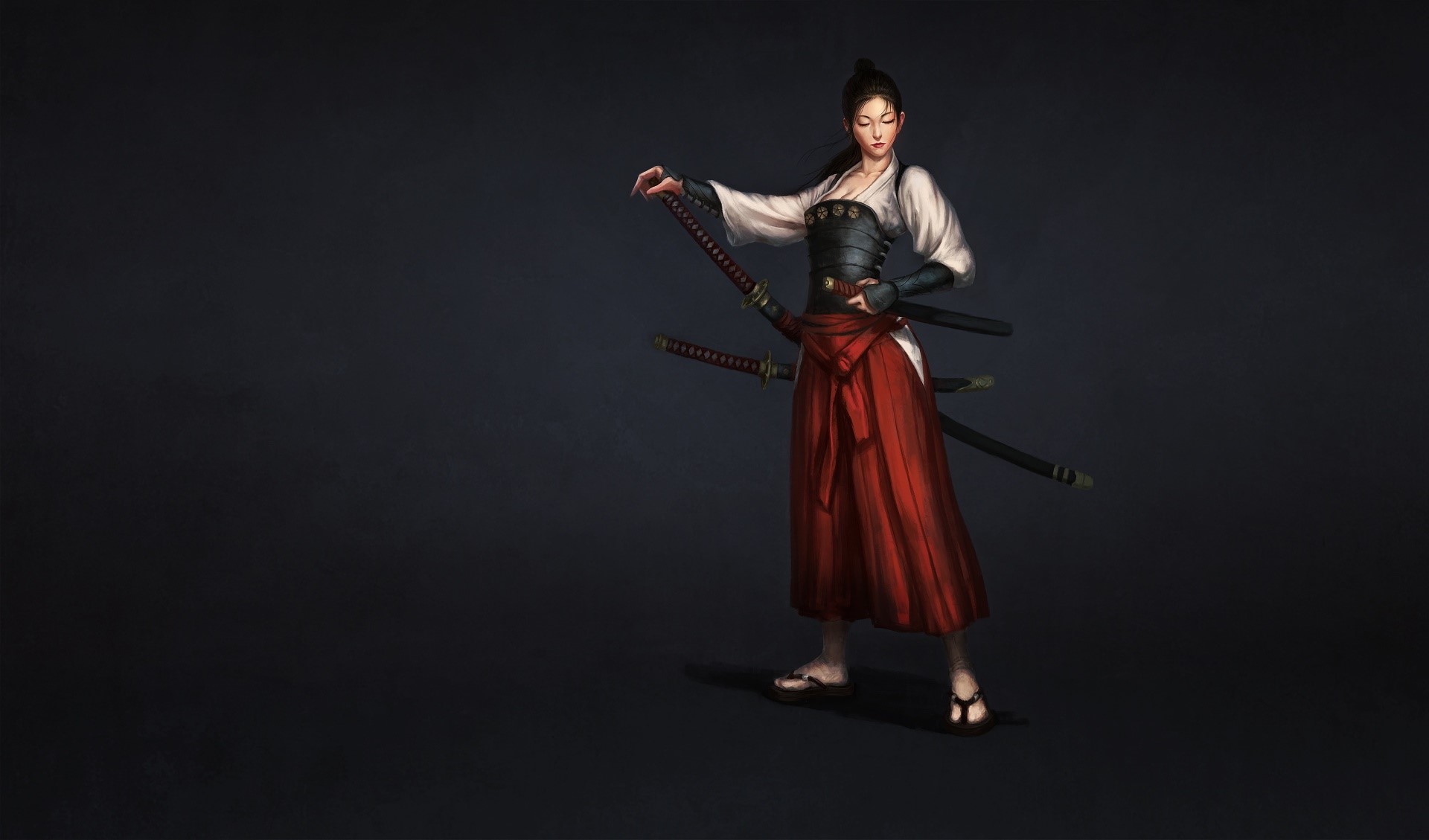 simple background, fantasy art, fantasy girl, HD Wallpaper
