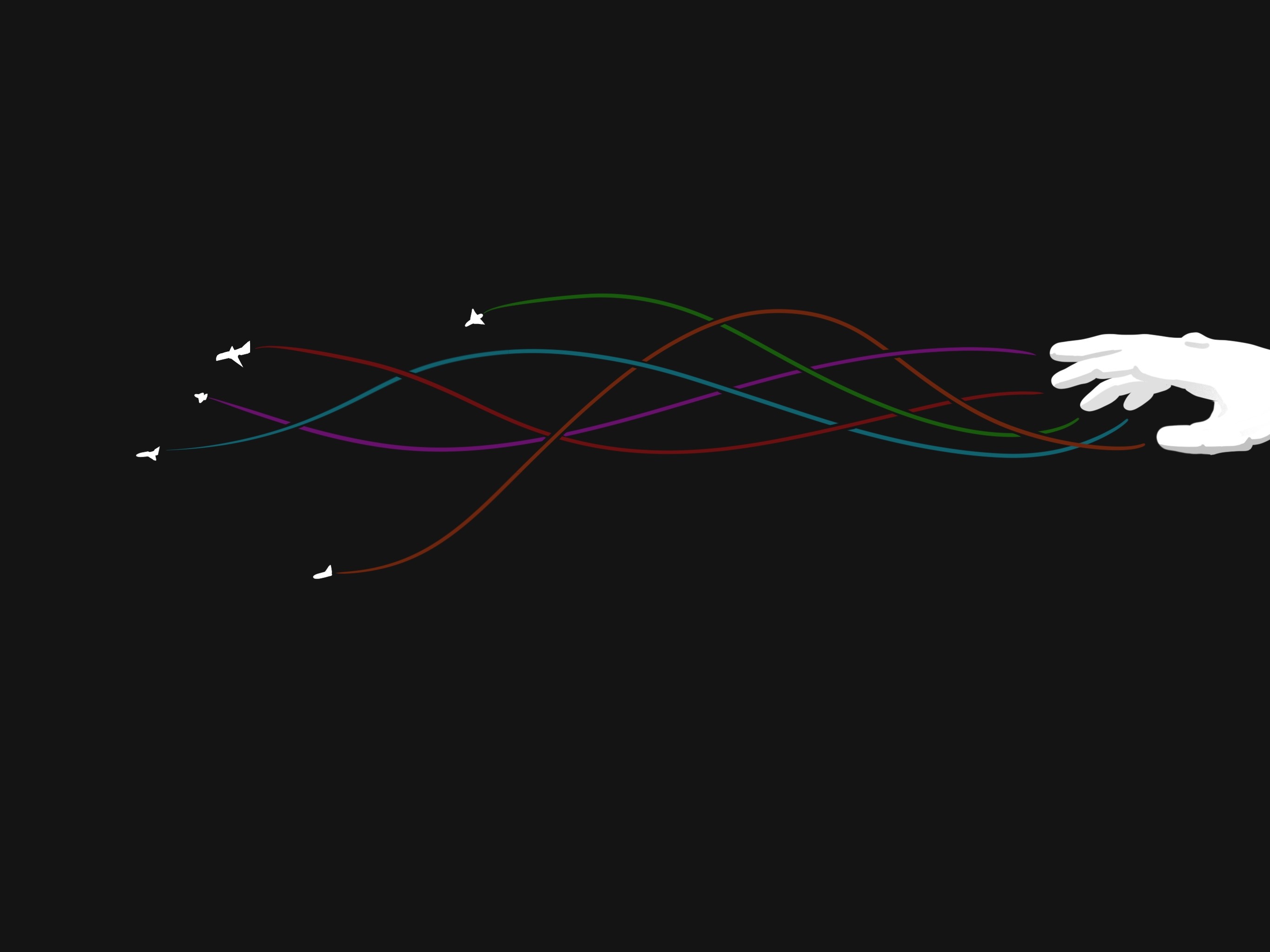 hands, black, abstract, airplane, HD Wallpaper