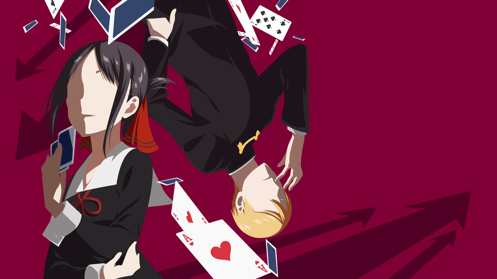 anime, anime girls, anime boys, Kaguya-Sama: Love is War, Kaguya Shinomiya, shirogane miyuki, HD Wallpaper