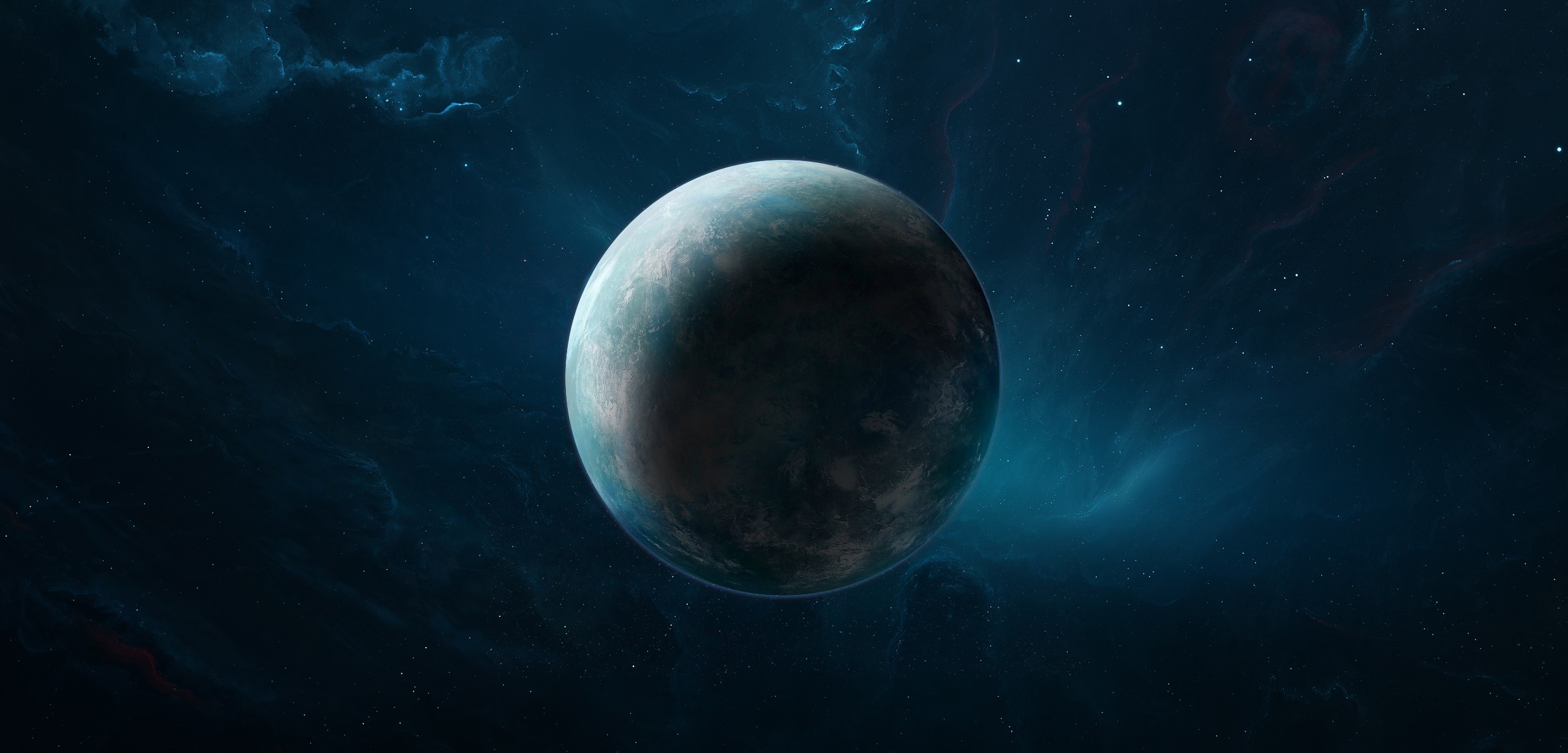 space, planet, space art, digital art, HD Wallpaper