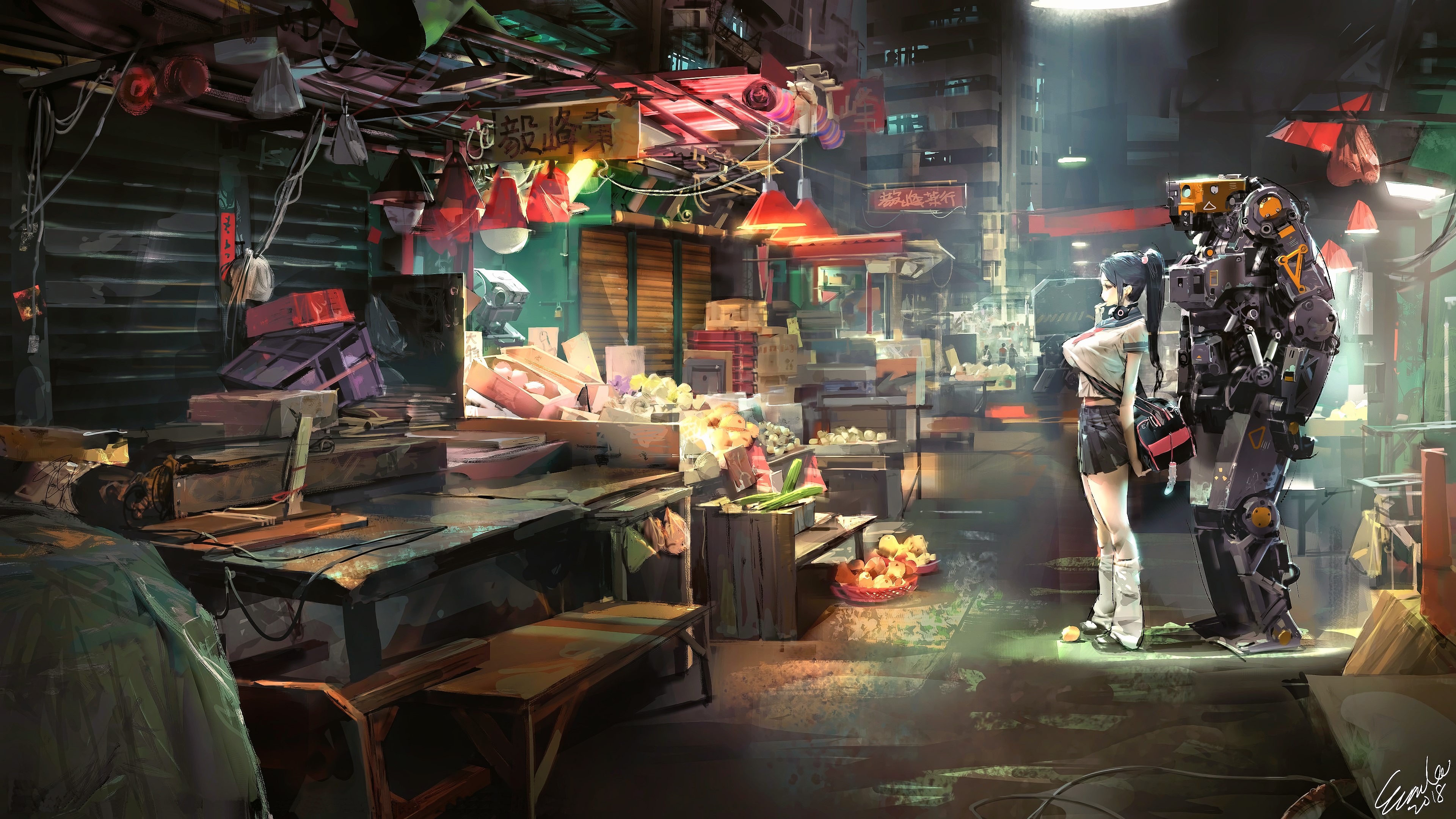 science fiction, digital art, concept art, artwork, futuristic, fantasy art, fan art, 3D, CGI, cyberpunk, cyber, city, cityscape, urban, big boobs, HD Wallpaper