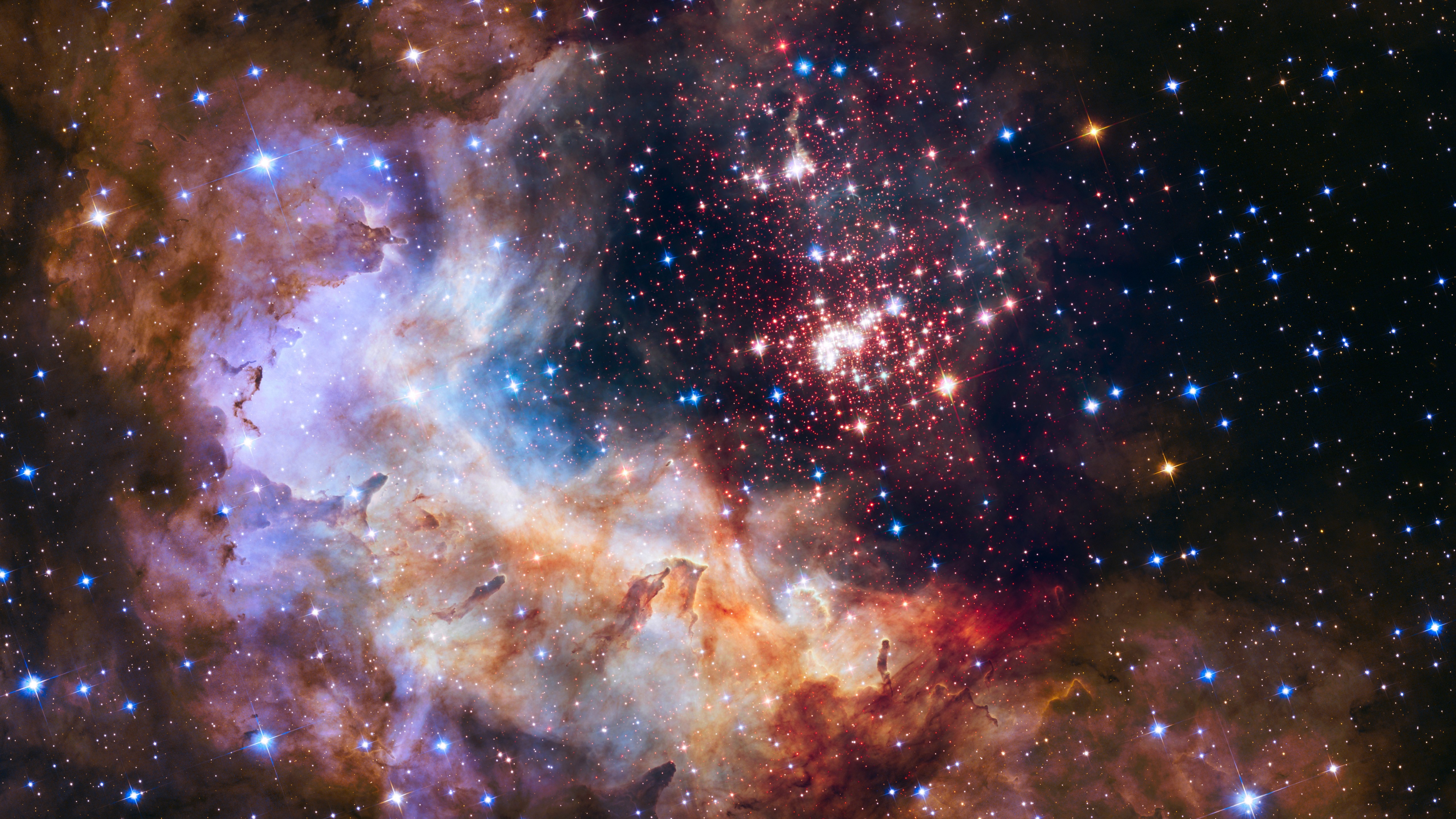 universe, stars, space, colorful, astronomy, galaxy, space art, artwork, HD Wallpaper