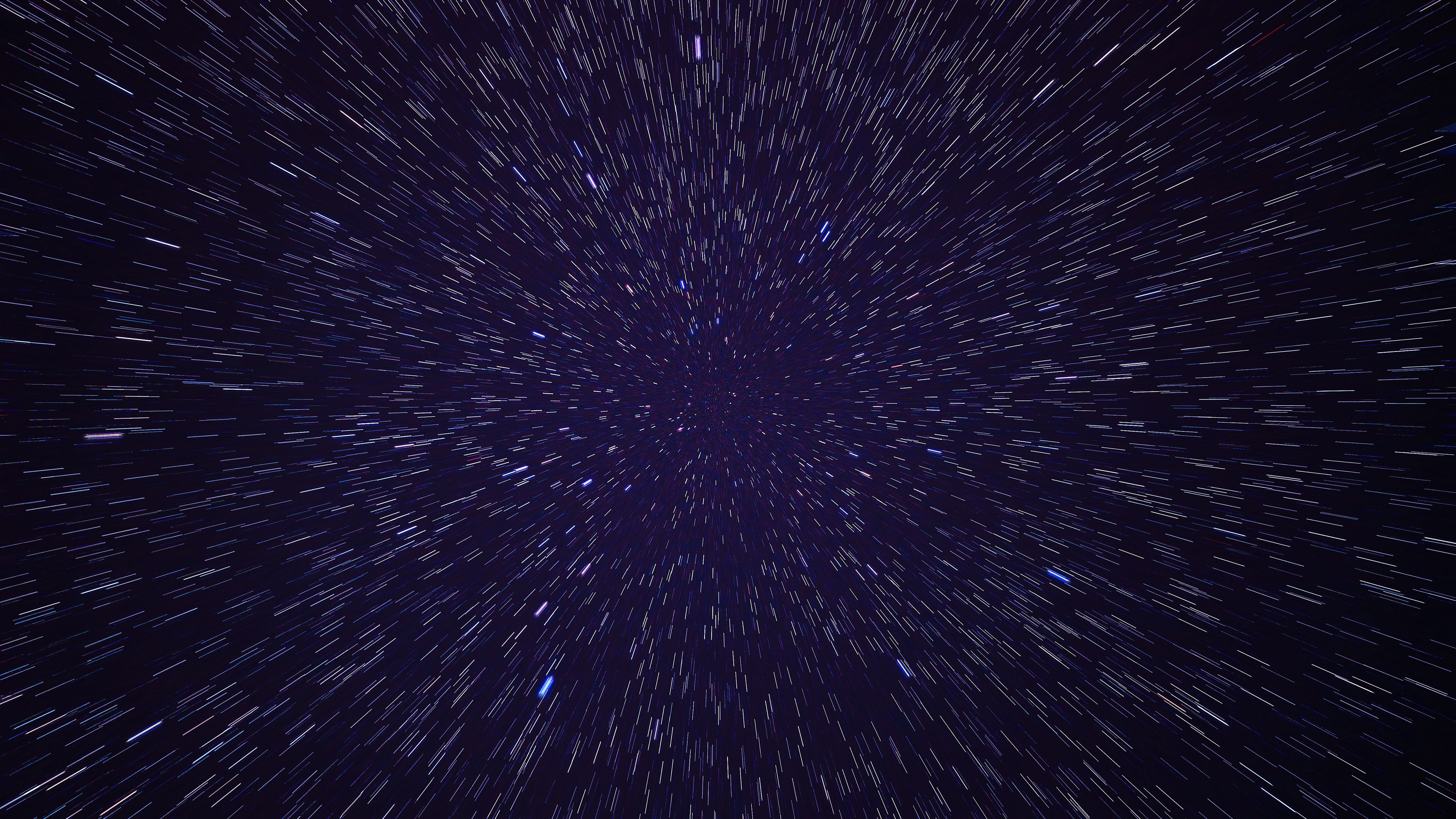 stars, shine, lines, light, sky, 4k, HD Wallpaper