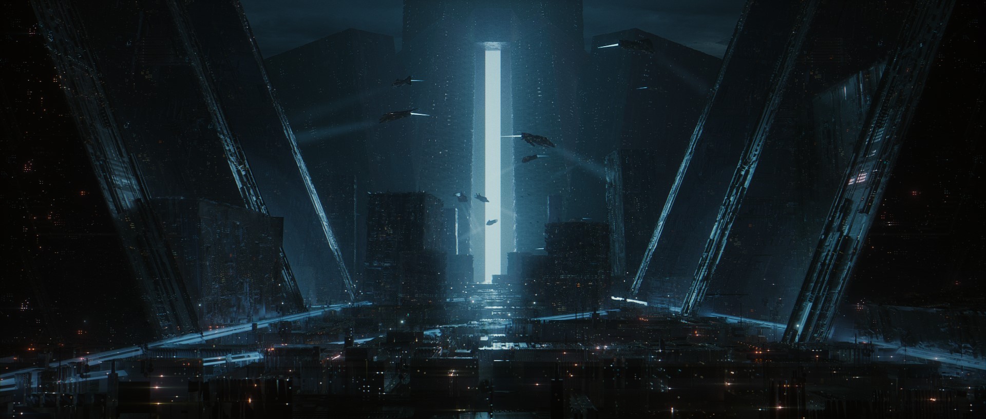 artwork, fantasy art, futuristic, city, HD Wallpaper