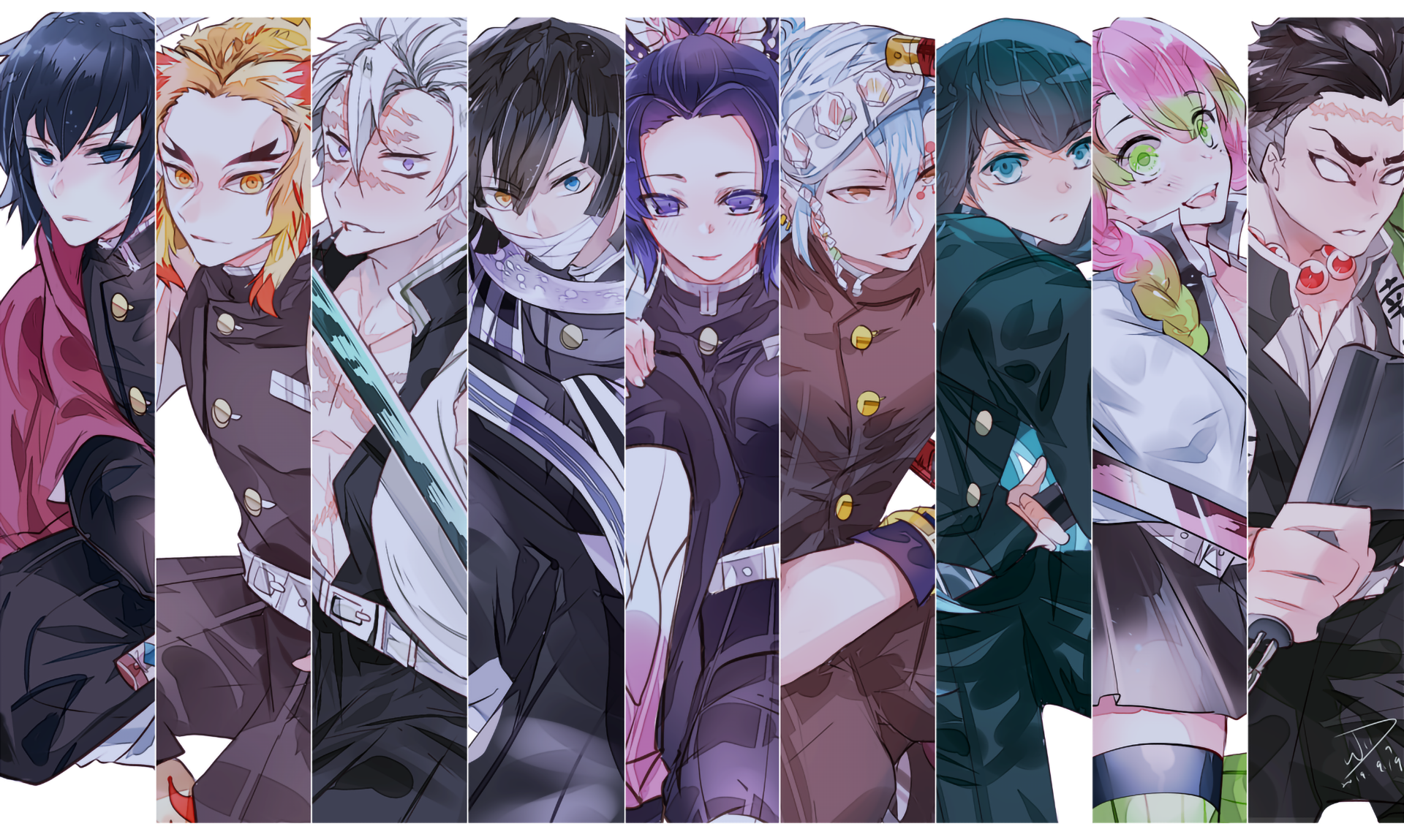 anime, Kimetsu no Yaiba, Kochou Shinobu, HD Wallpaper