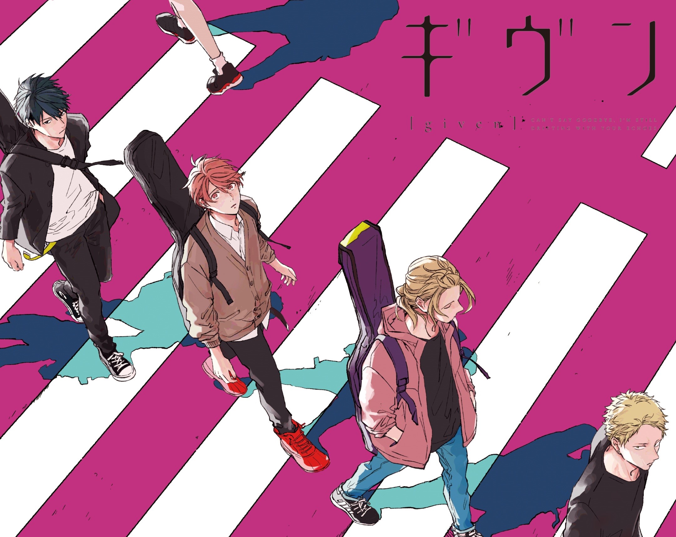 given, Uenoyama Ritsuka, Sato Mafuyu, Nakayama Haruki, Kaji Akihiko, anime, band, anime boys, HD Wallpaper
