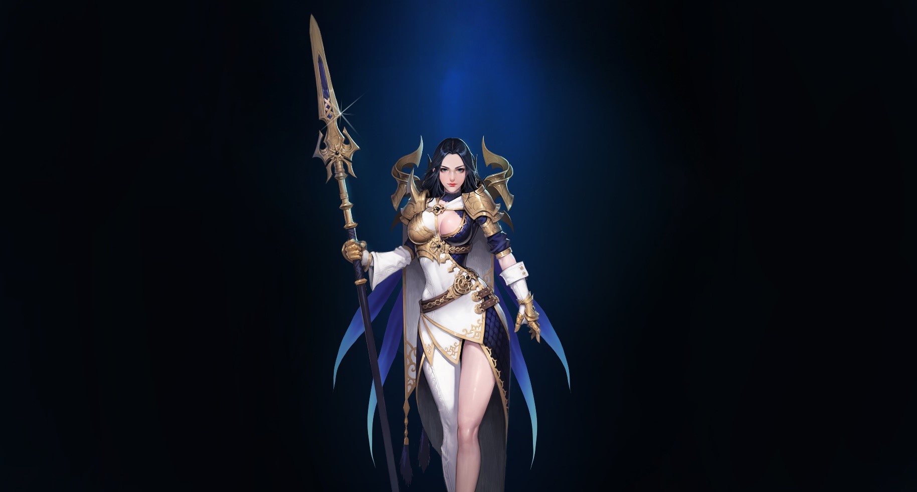 simple background, fantasy girl, fantasy art, HD Wallpaper