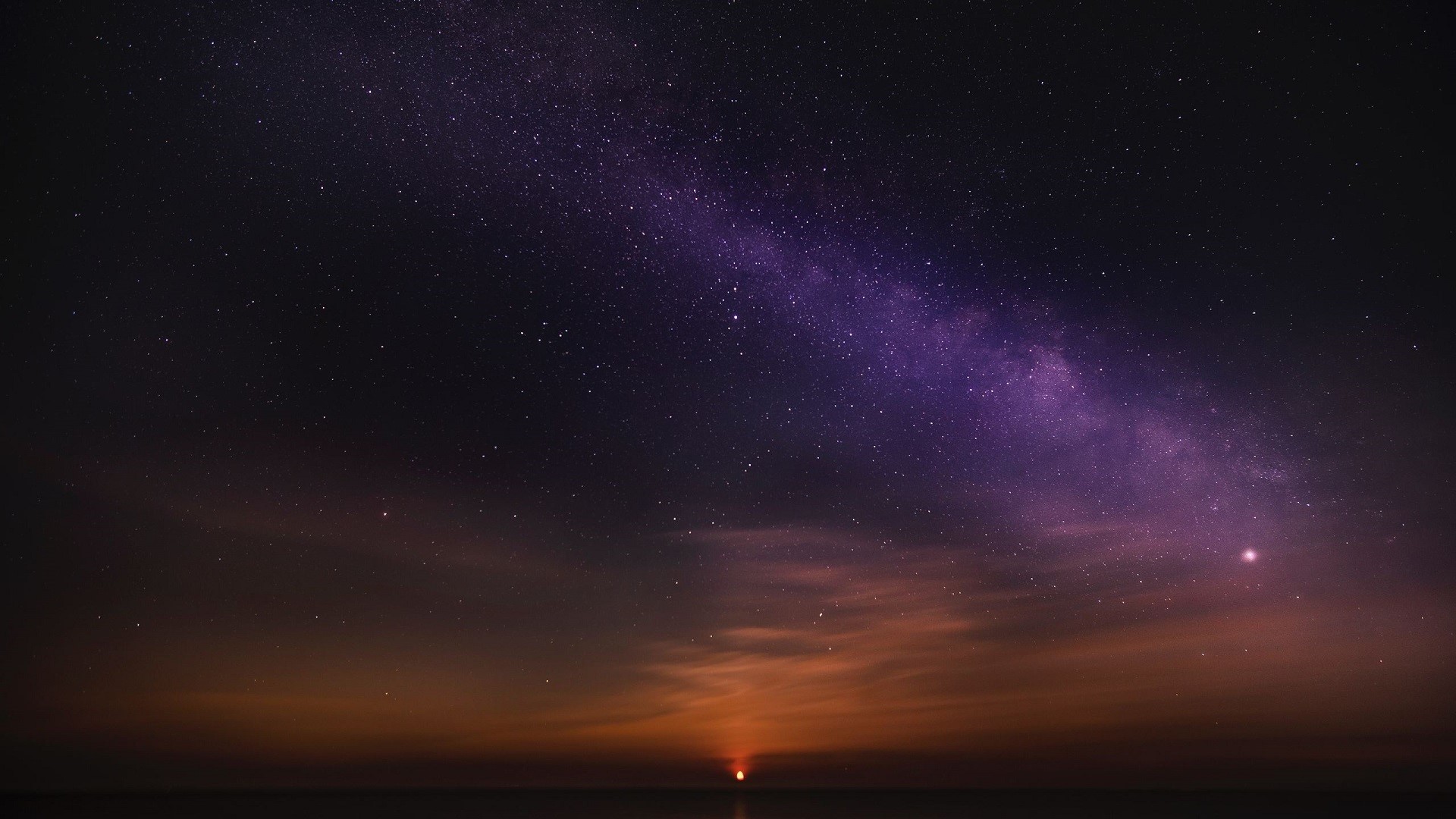 night, sky, stars, nature, HD Wallpaper