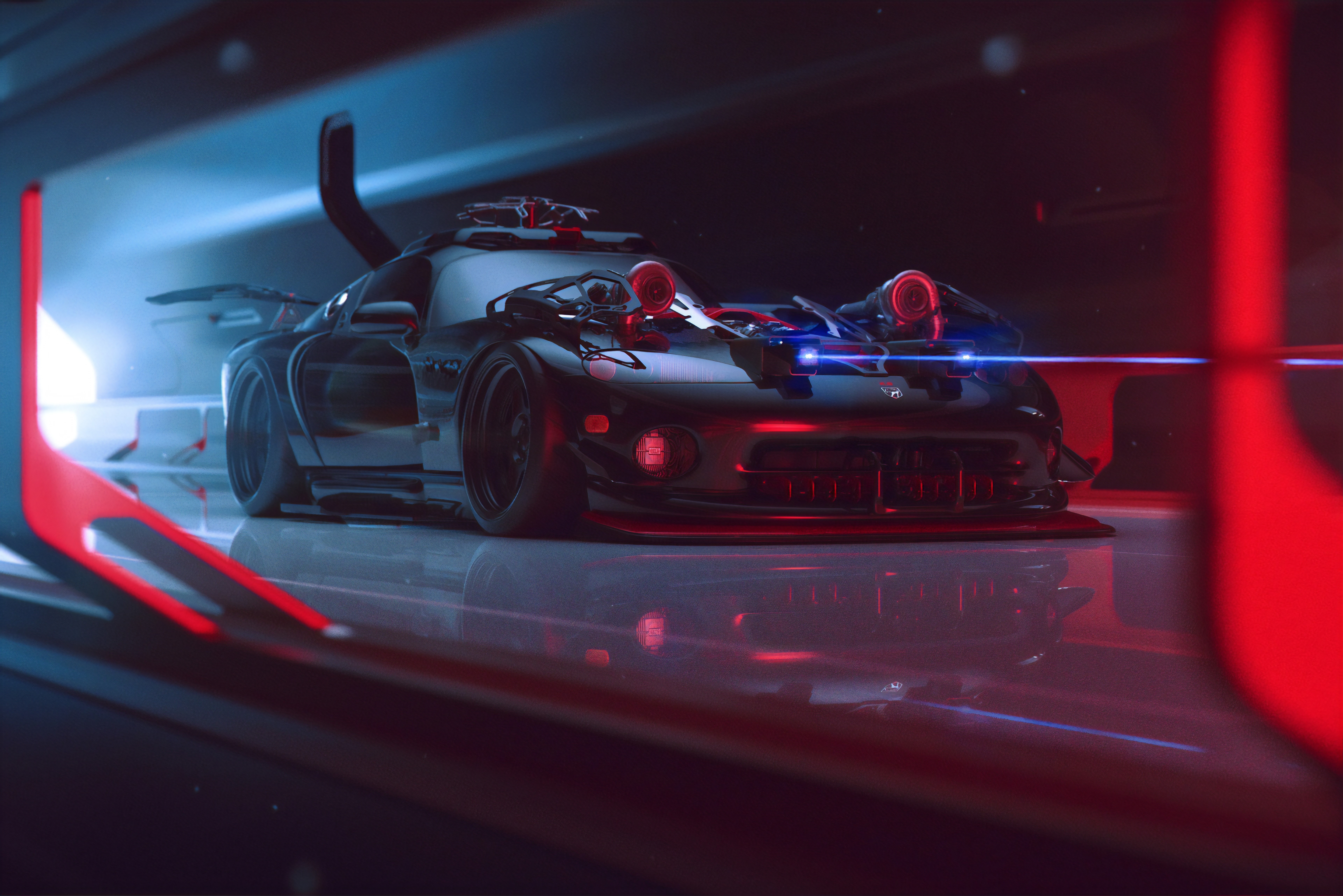 Khyzyl Saleem, car, render, HD Wallpaper