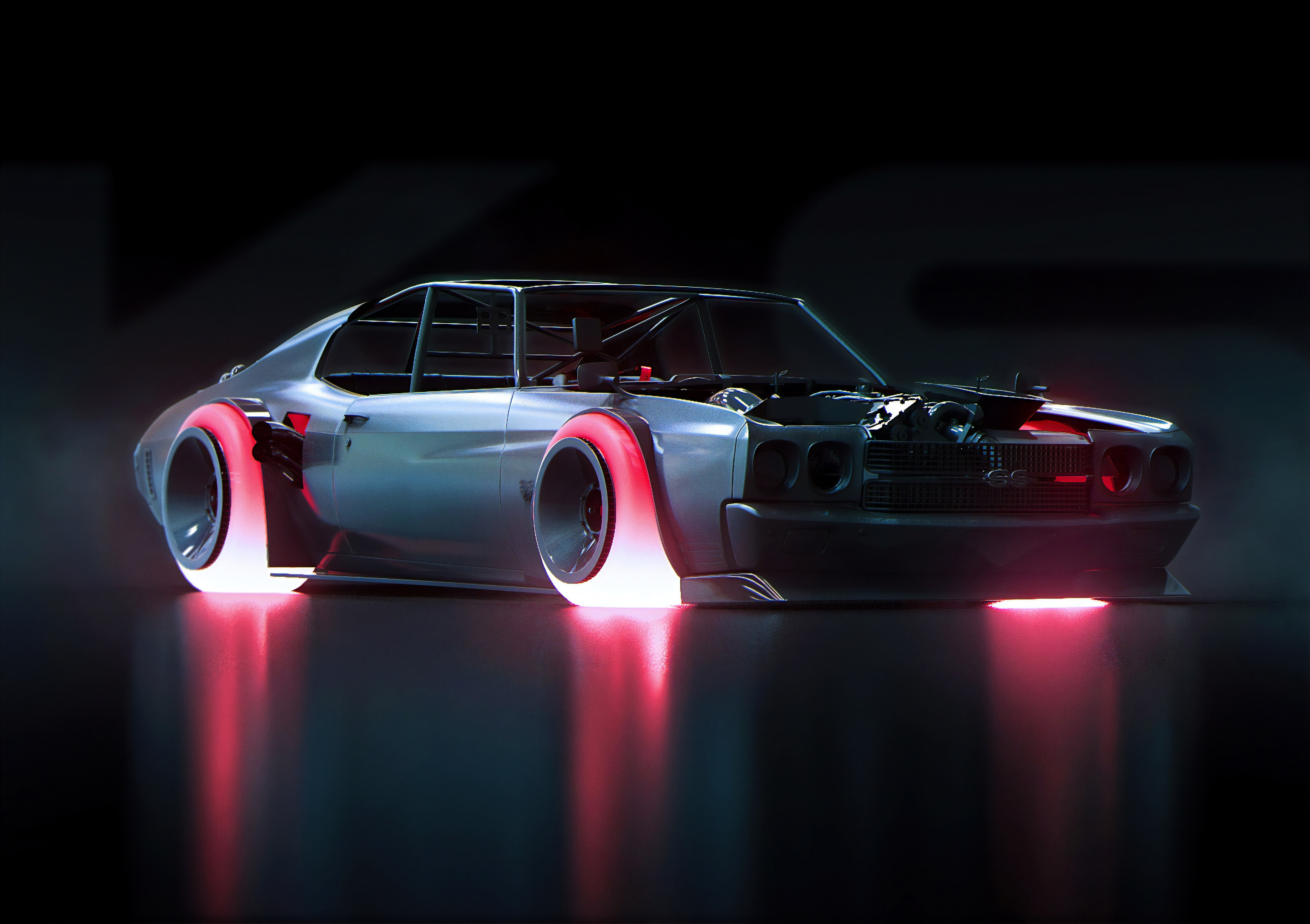 Khyzyl Saleem, car, render, HD Wallpaper