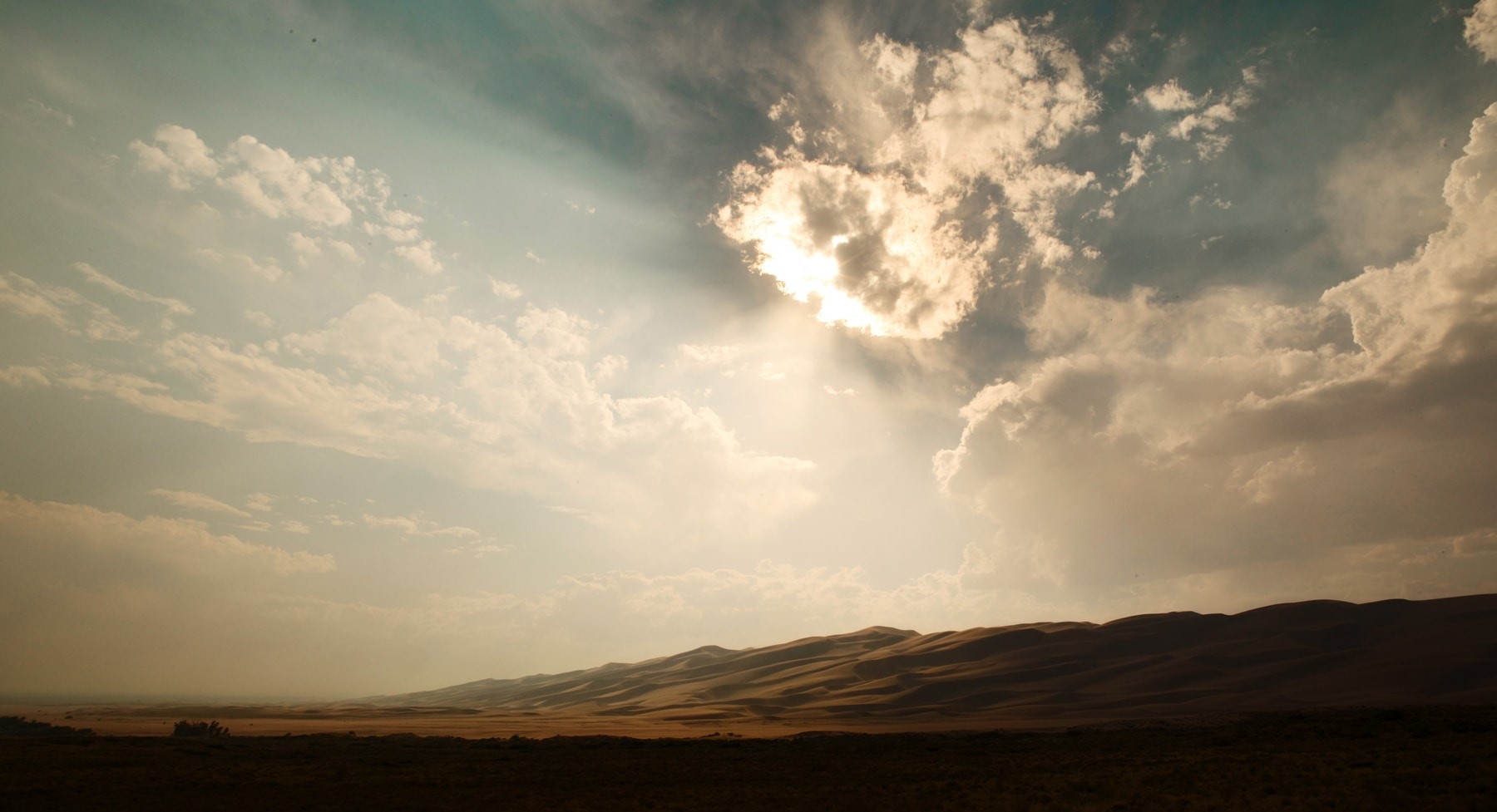 nature, landscape, clouds, sky, hills, horizon, trees, sunlight, plants, India, HD Wallpaper