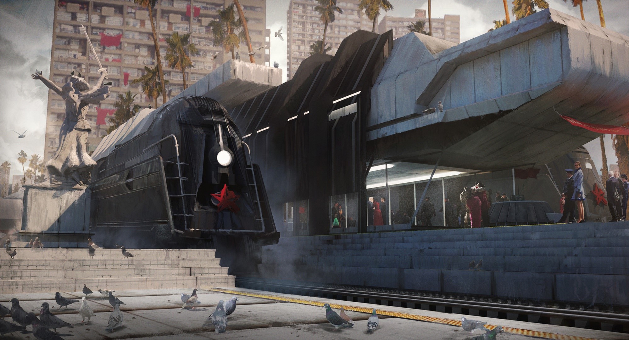 artwork, futuristic, futuristic city, science fiction, HD Wallpaper