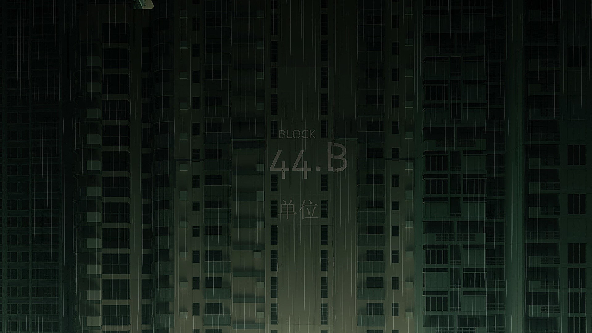 dark, numbers, artwork, building, HD Wallpaper