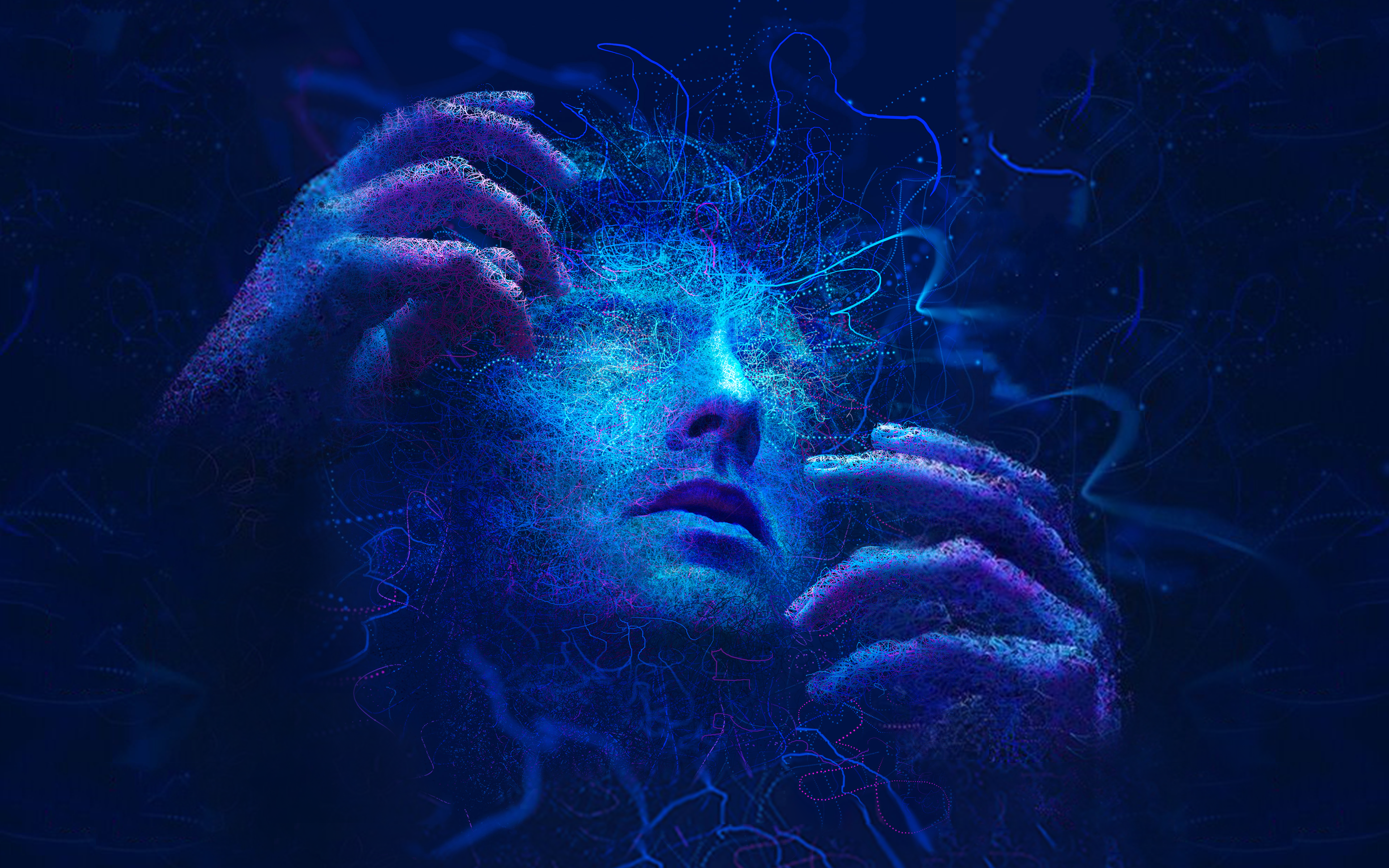 Legion FX, Marvel Comics, Mutant, blue, digital art, artwork, David Haller, tv series, X-Men, HD Wallpaper