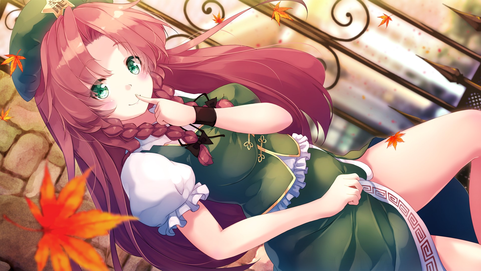 anime, anime girls, digital art, artwork, 2D, portrait, Touhou, Hong Meiling, HD Wallpaper