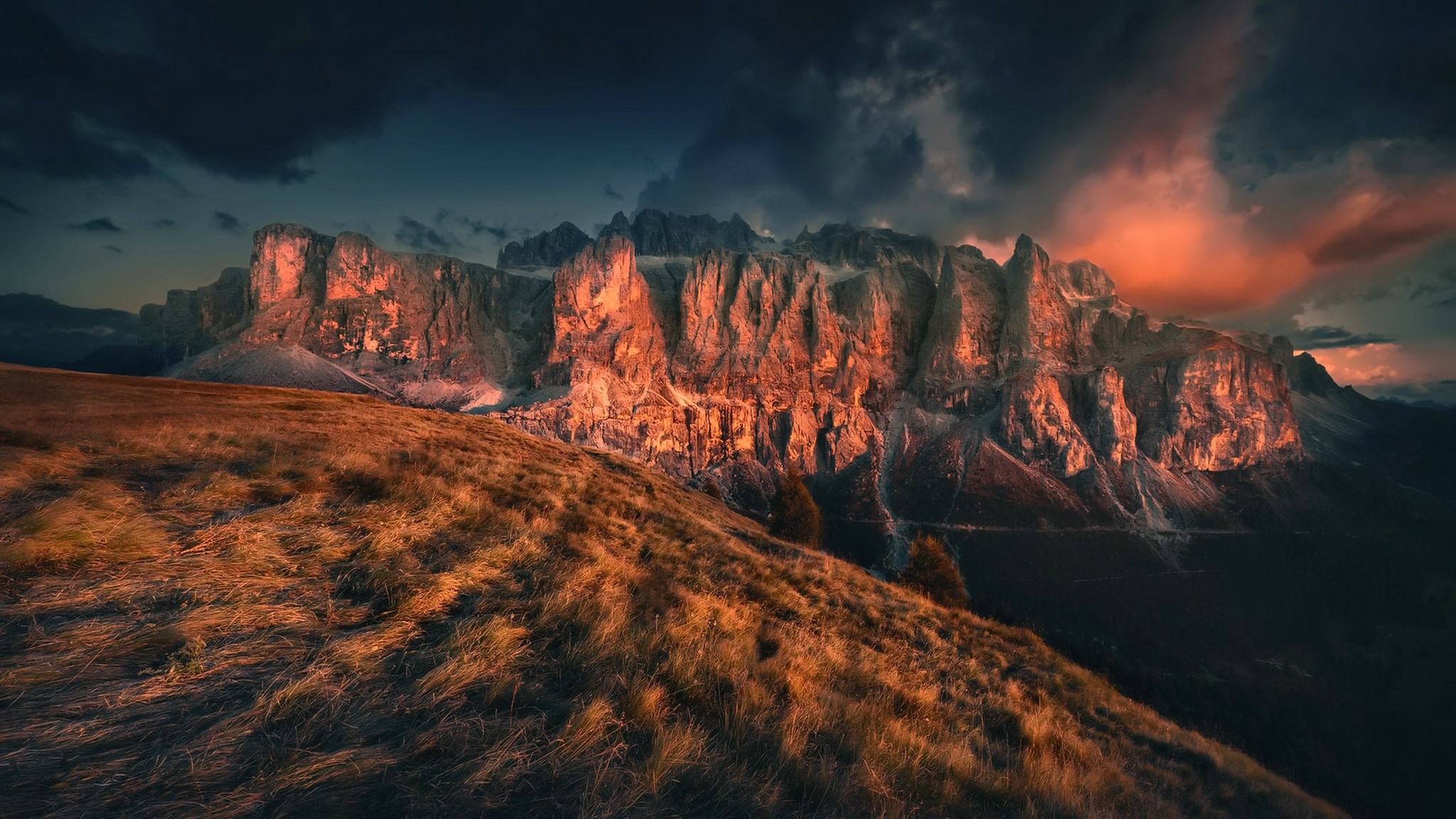 mountains, nature, landscape, rock, HD Wallpaper
