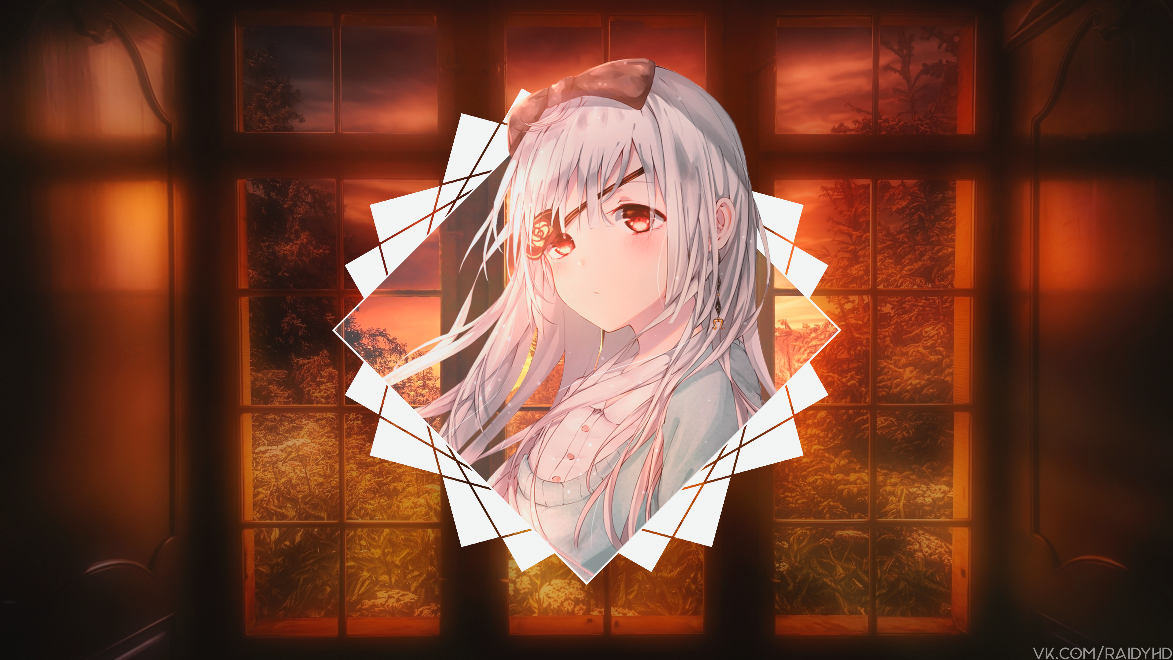 anime, anime girls, picture-in-picture, HD Wallpaper