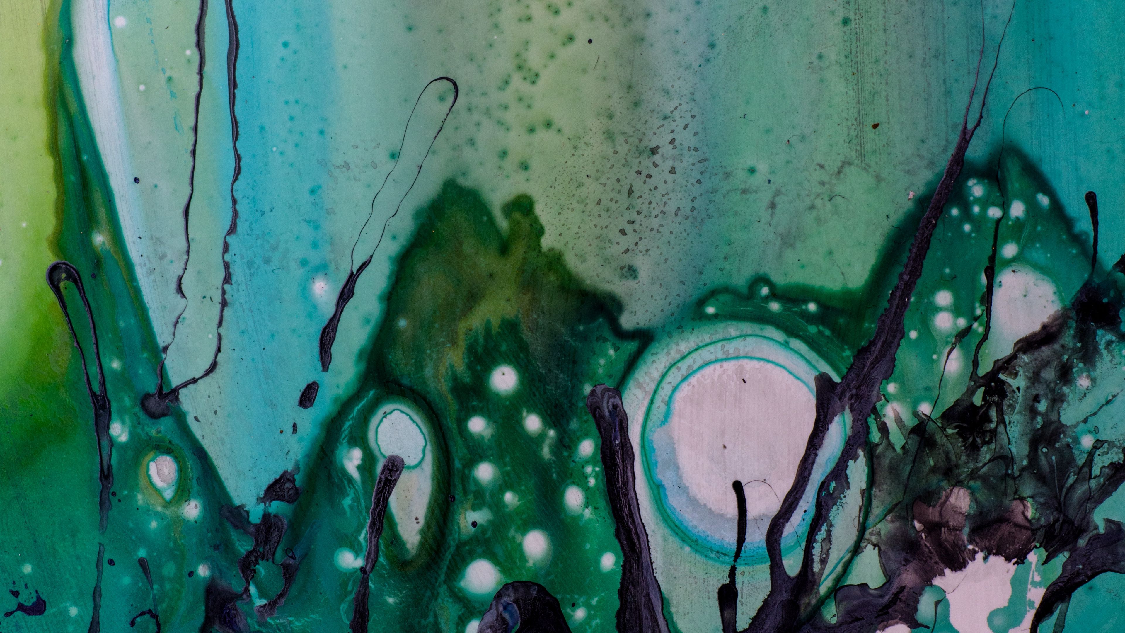 paint, stains, chaotic, abstraction, color, 4k, HD Wallpaper