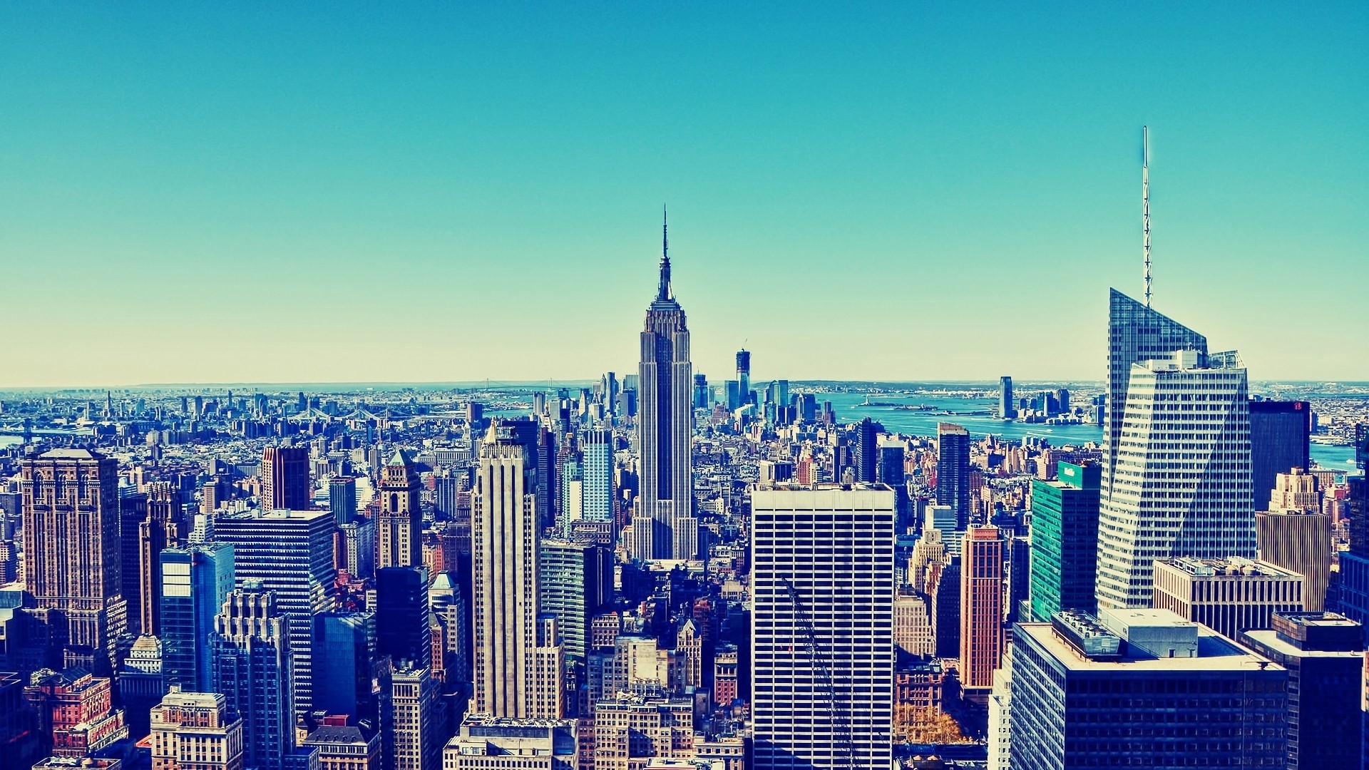 cityscape, skyscraper, Manhattan, New York City, Empire State Building, HD Wallpaper