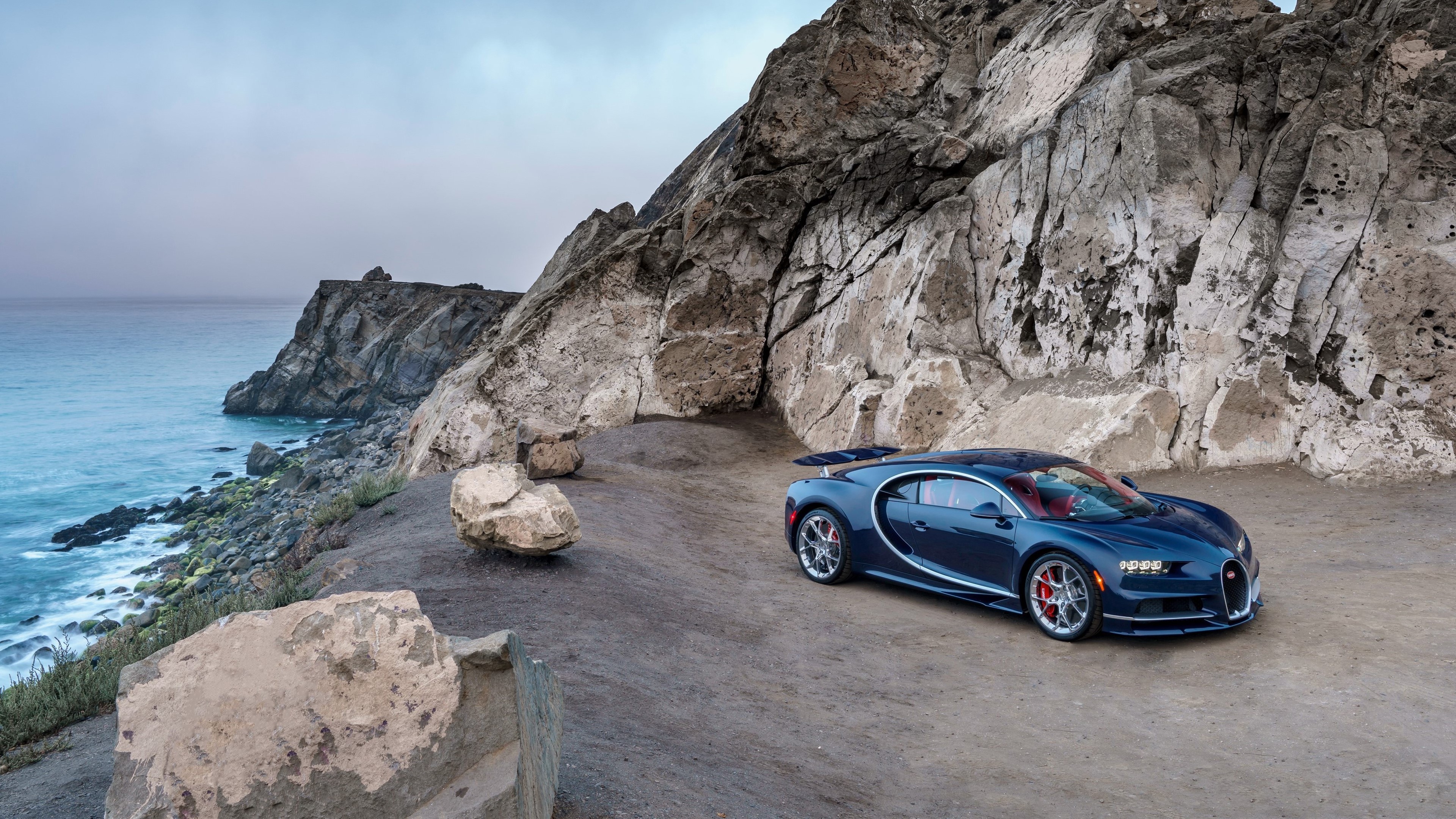 Bugatti, vehicle, blue cars, car, Bugatti Chiron, HD Wallpaper