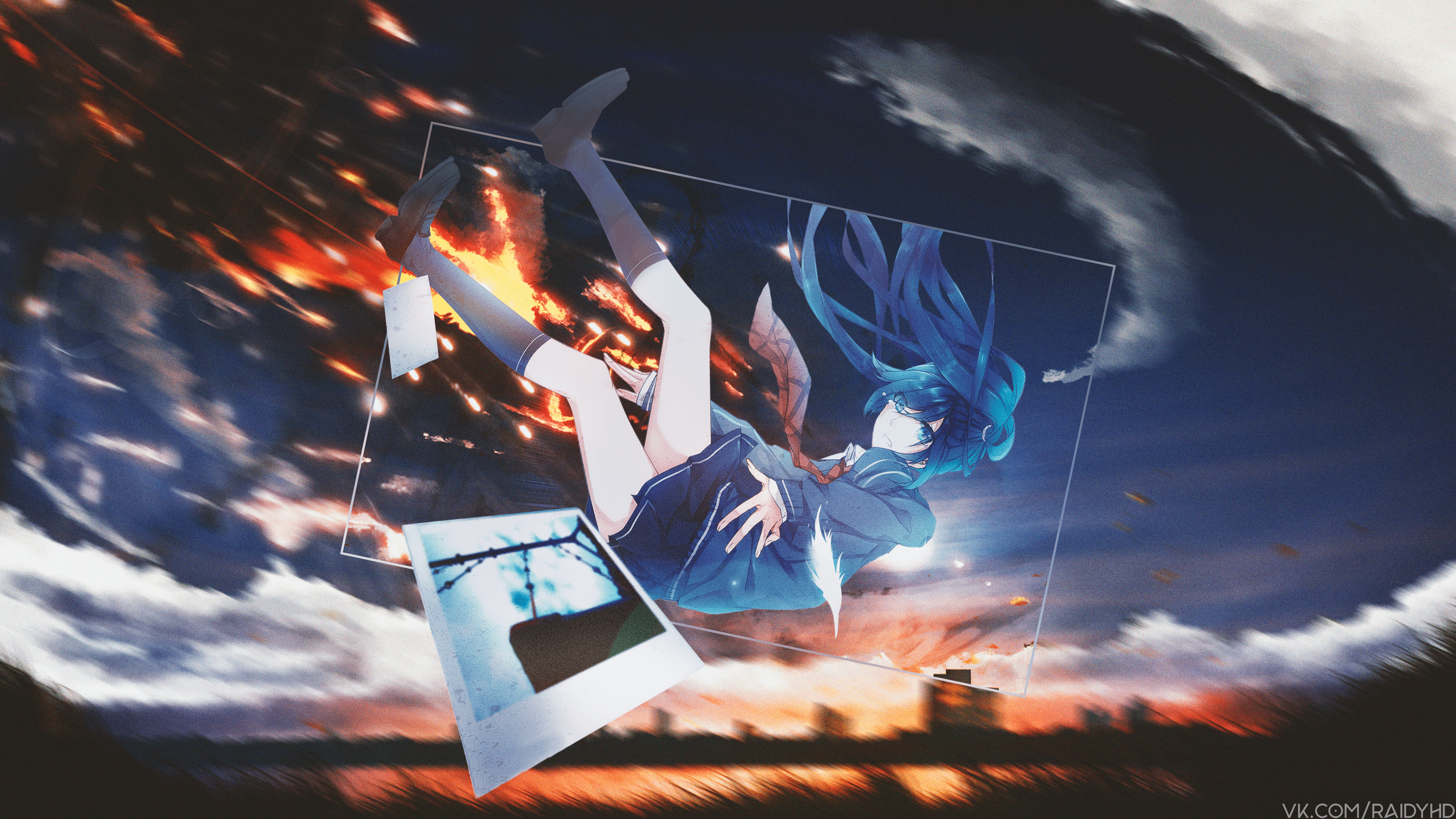 anime, anime girls, picture-in-picture, HD Wallpaper