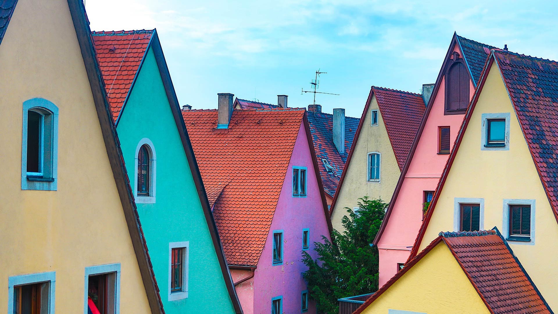 Germany, house, colorful, building, Bavaria, HD Wallpaper