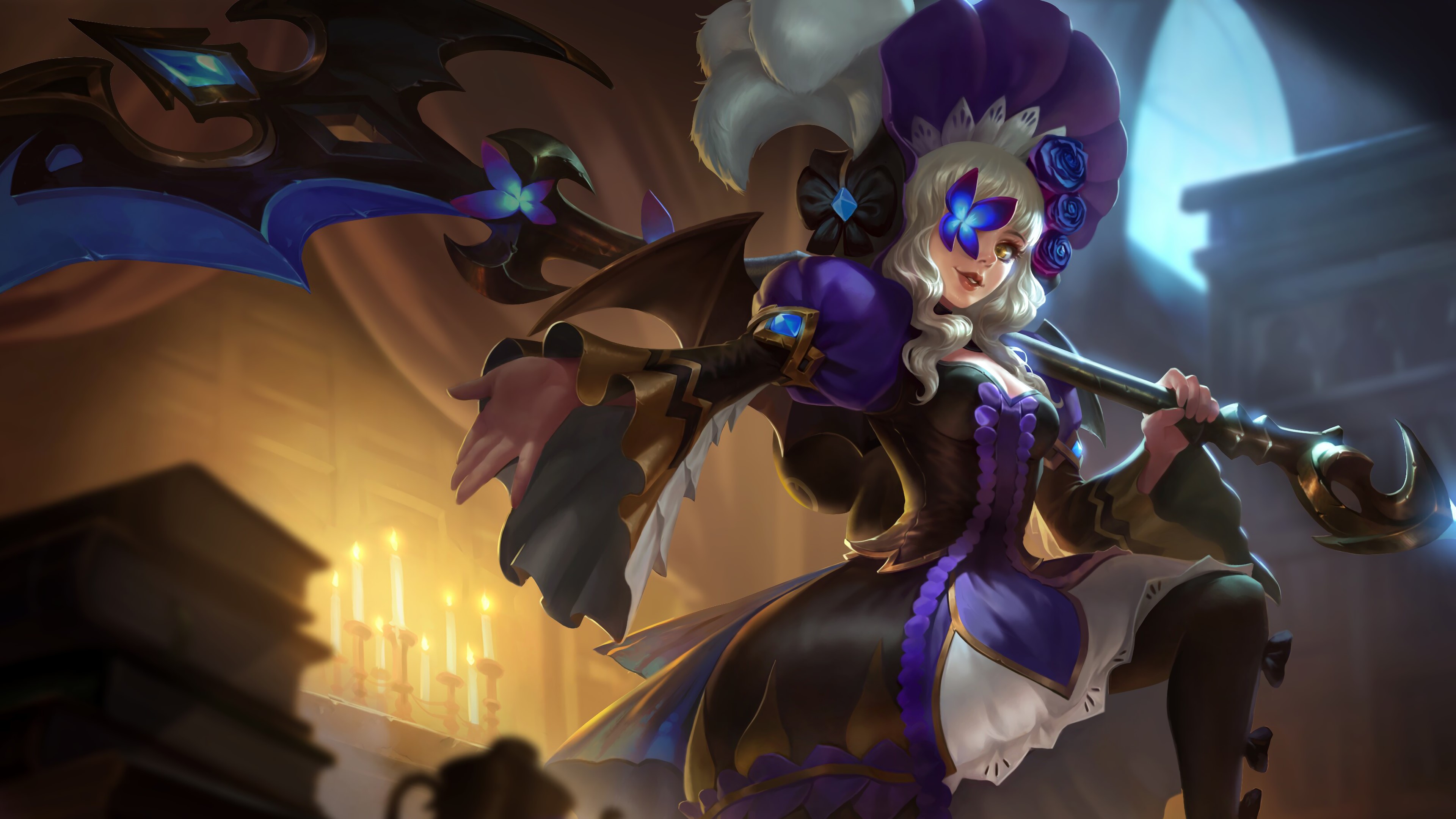Mobile Legends, ruby, Hidden Orchid Butterfly, HD Wallpaper