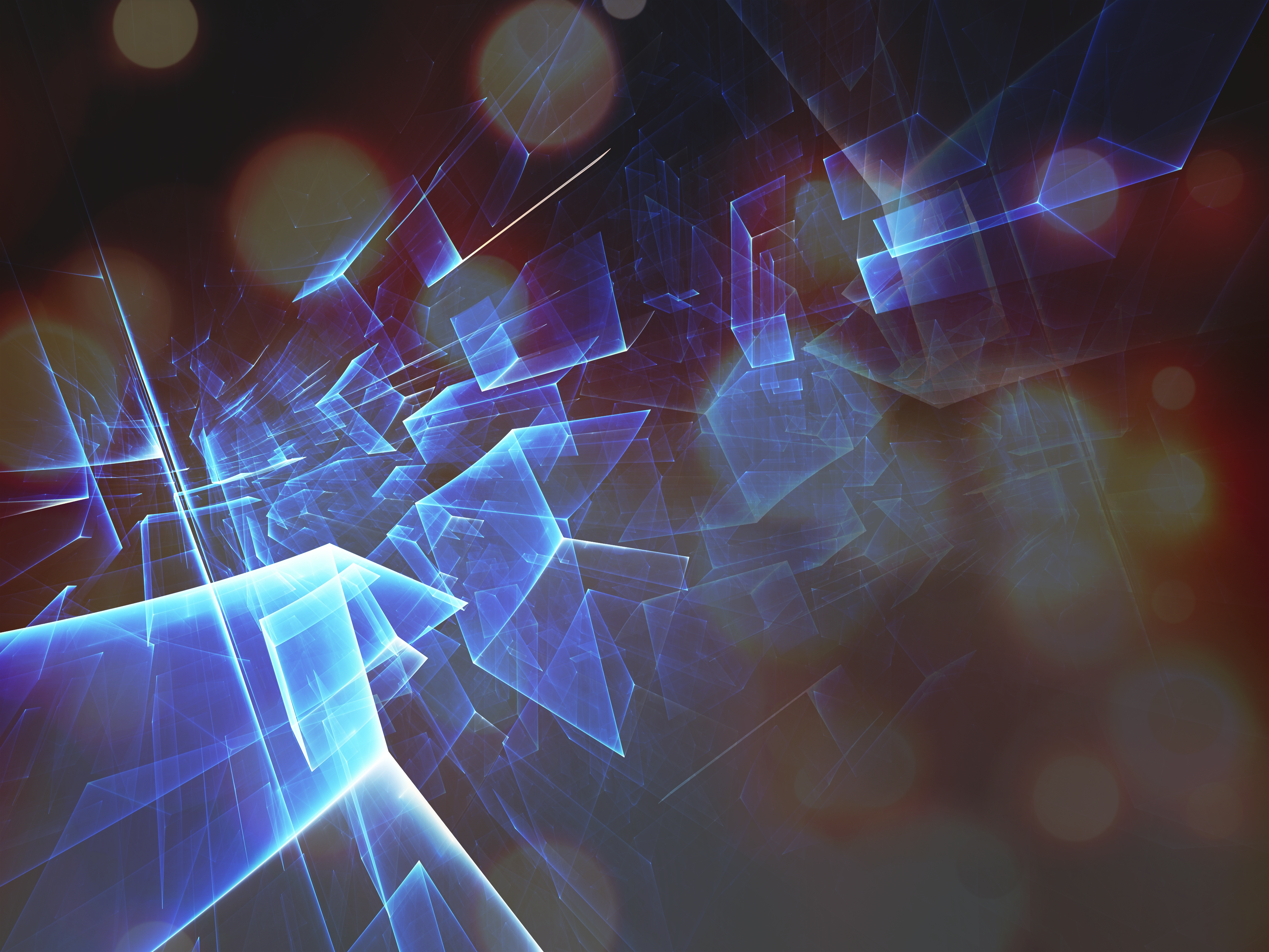 abstract, bokeh, digital art, HD Wallpaper