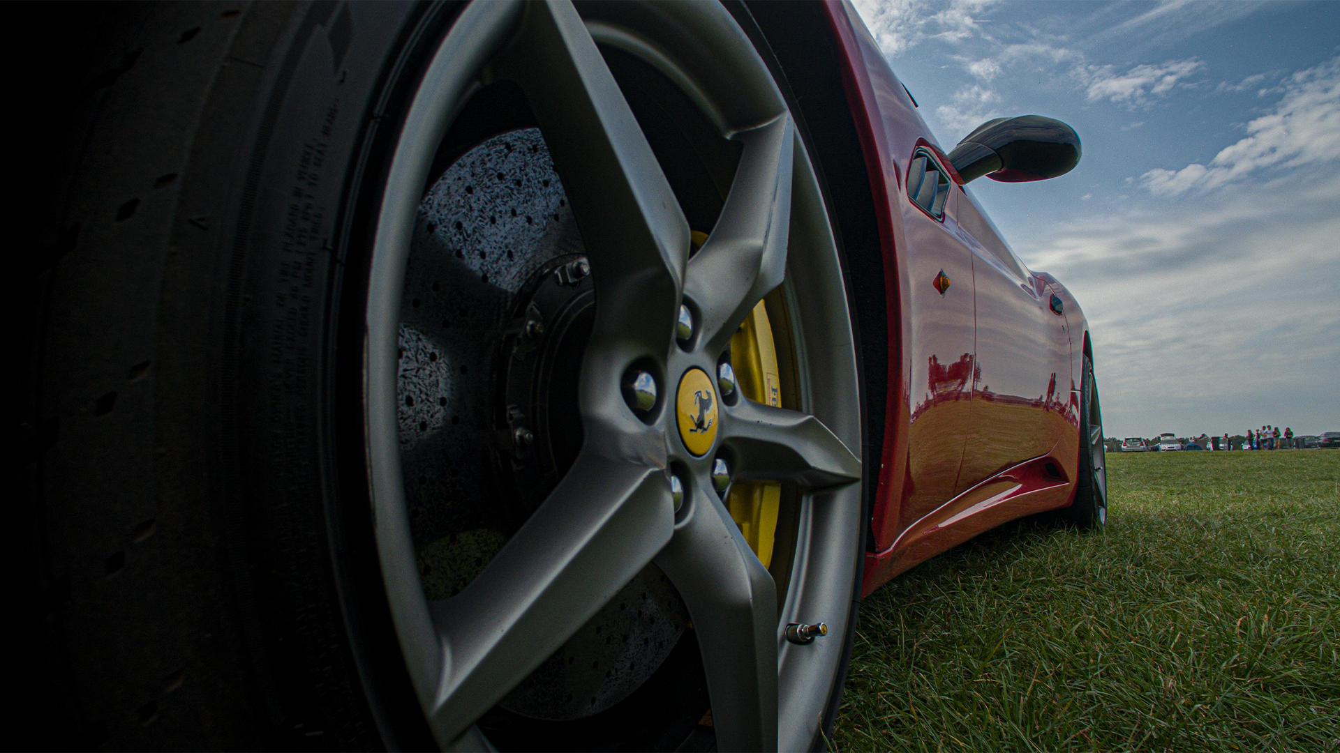 car, Ferrari, sports car, photography, rims, Italian Supercars, closeup, wheels, low-angle, HD Wallpaper