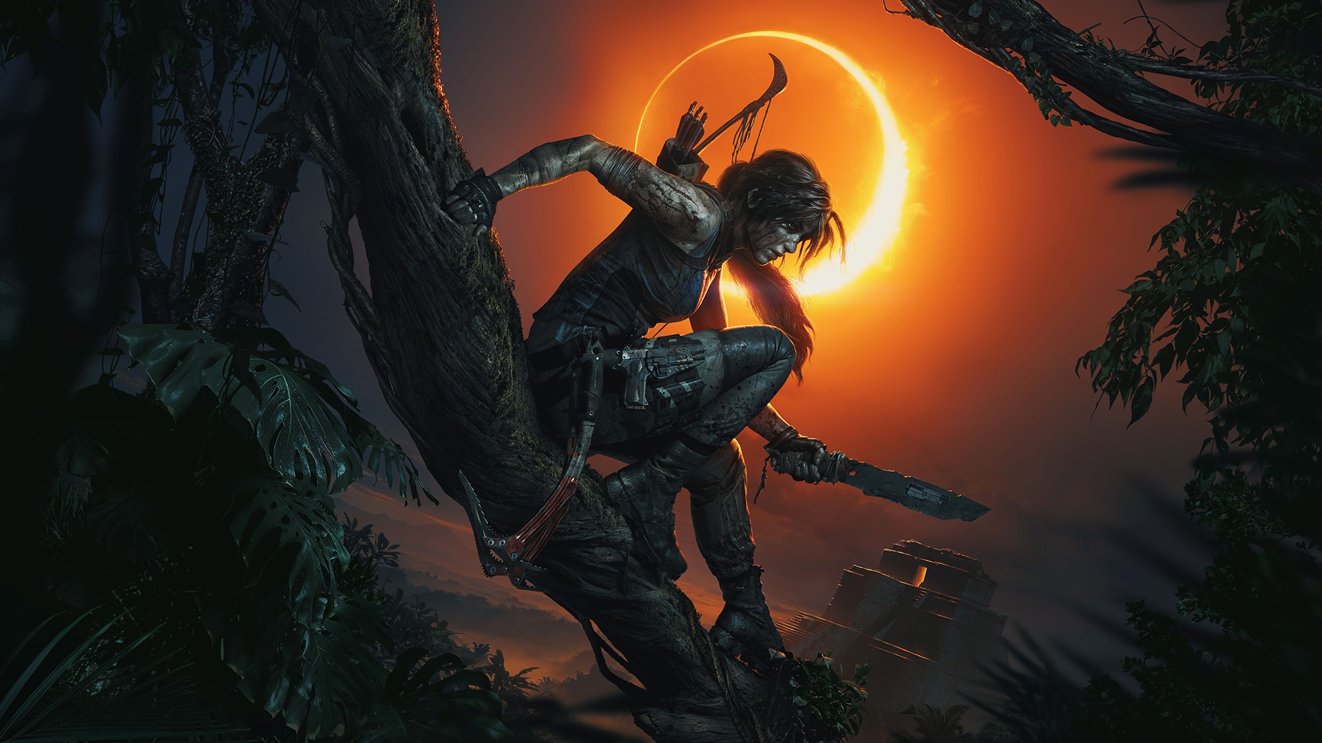 Shadow of the Tomb Raider, Lara Croft, Tomb Raider, video game art, HD Wallpaper