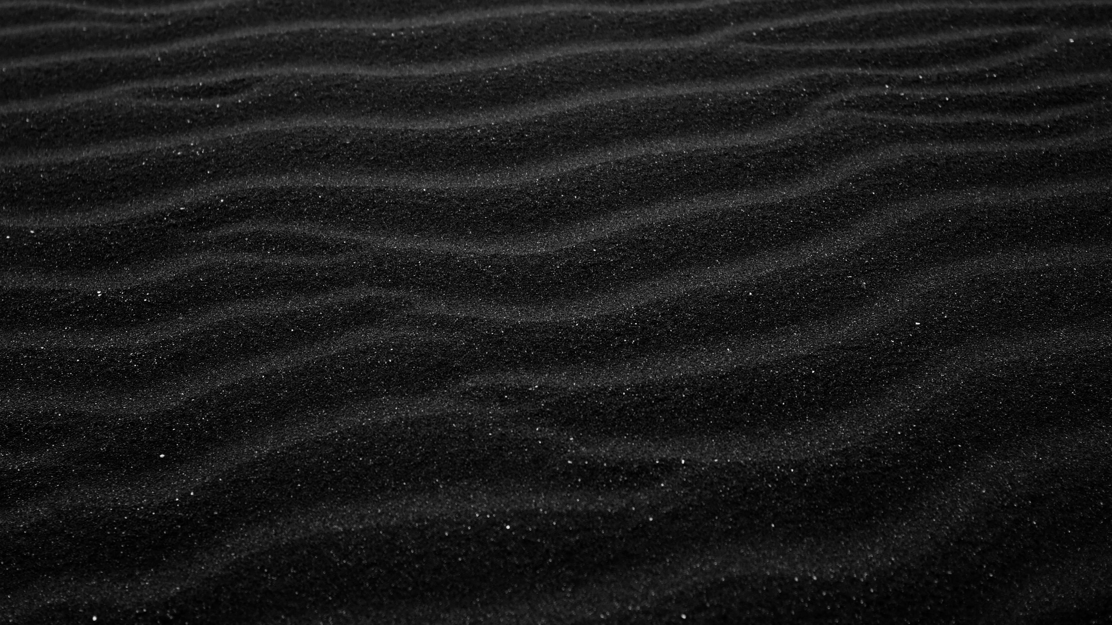 sand, black, relief, dark, 4k, HD Wallpaper