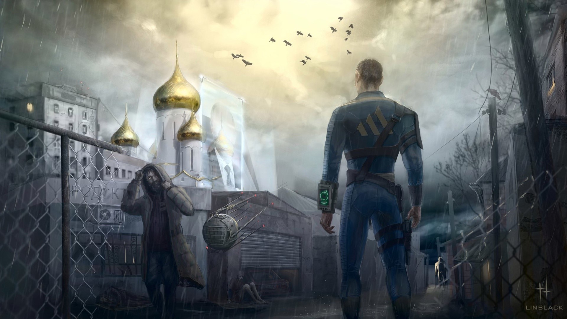 Fallout, Russia, video game art, video games, Apple Inc., HD Wallpaper
