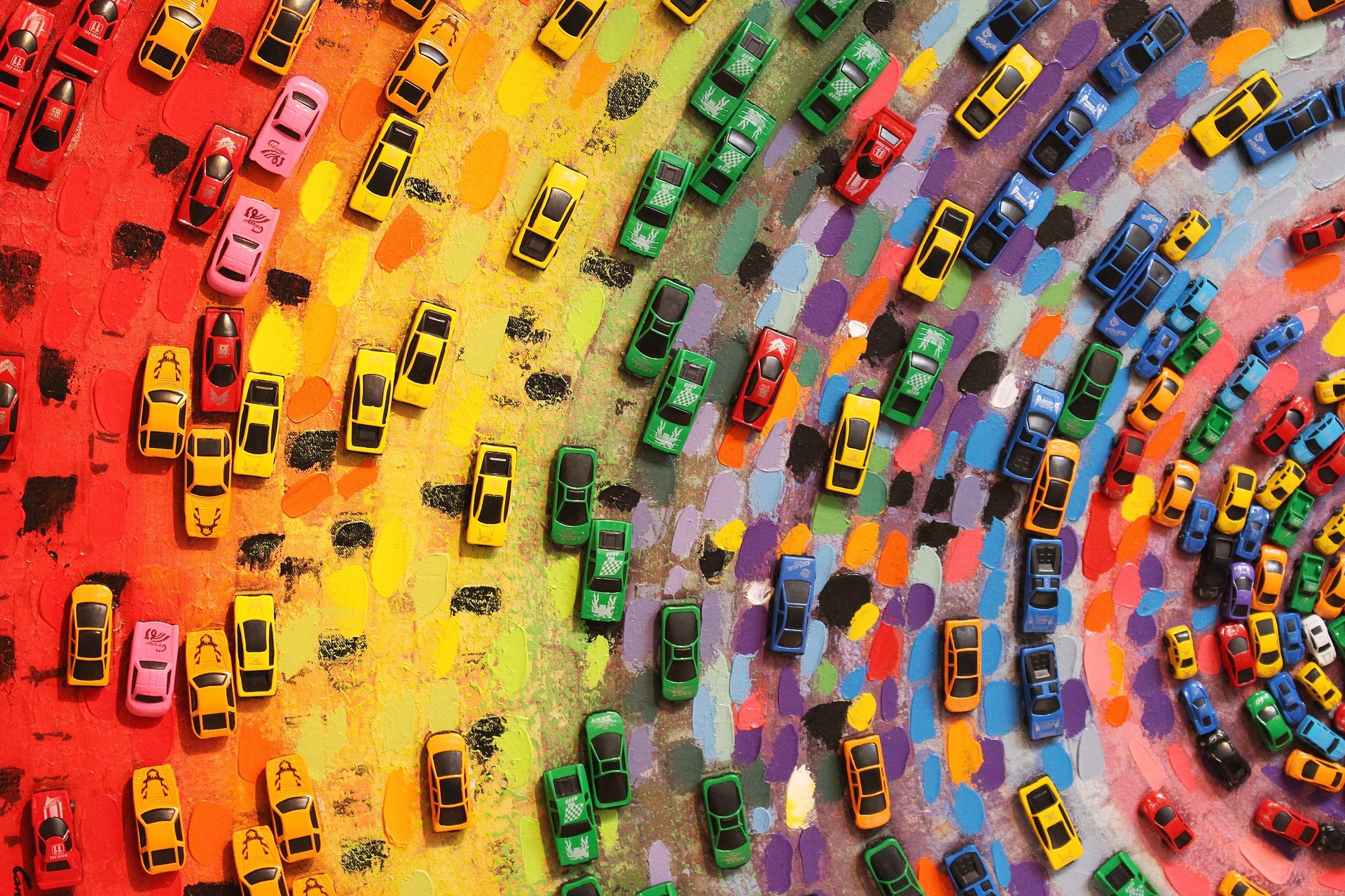 colorful, car, toys, HD Wallpaper