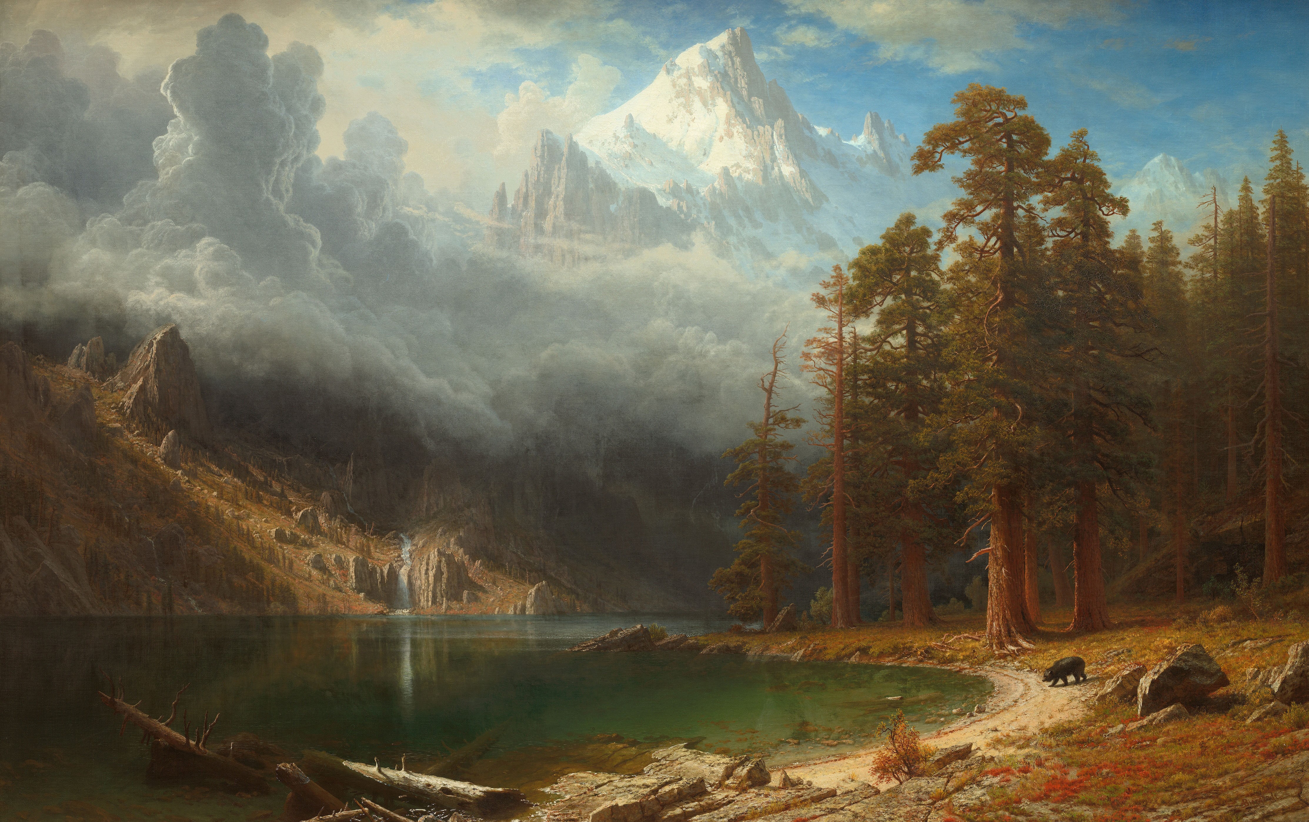Mount Corcoran, Albert Bierstadt, classical art, classic art, painting, HD Wallpaper