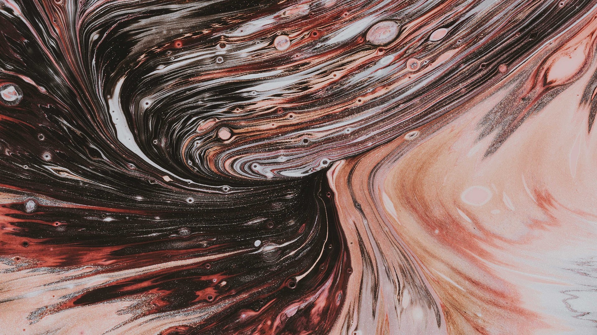 ink, abstract, artwork, shapes, HD Wallpaper