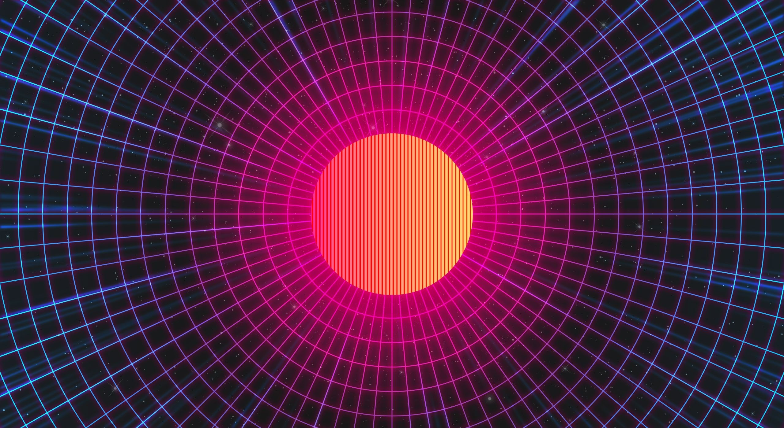 digital art, synthwave, artwork, abstract, HD Wallpaper