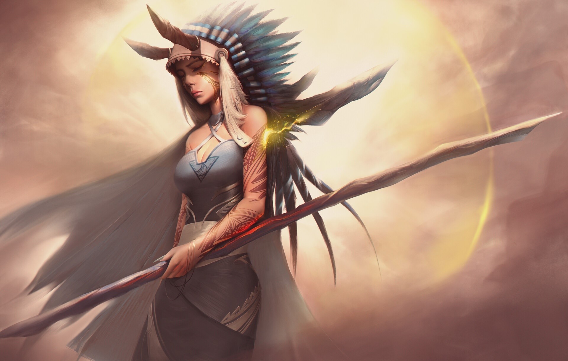 artwork, fantasy girl, fantasy art, HD Wallpaper