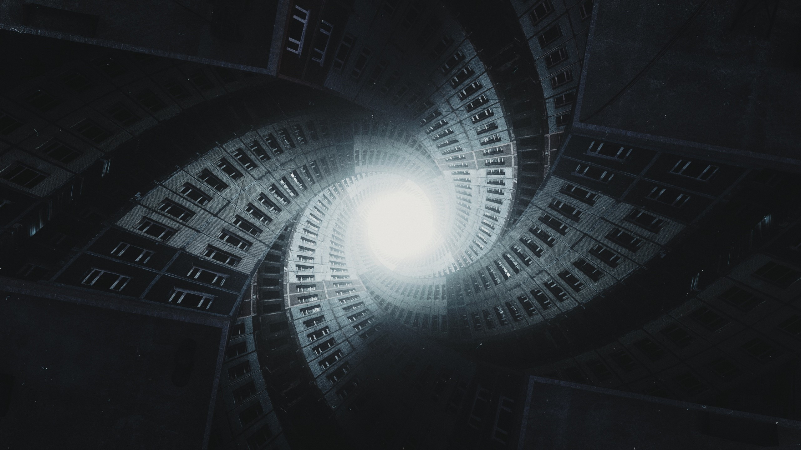 Russia, city, dark, block of flats, HD Wallpaper