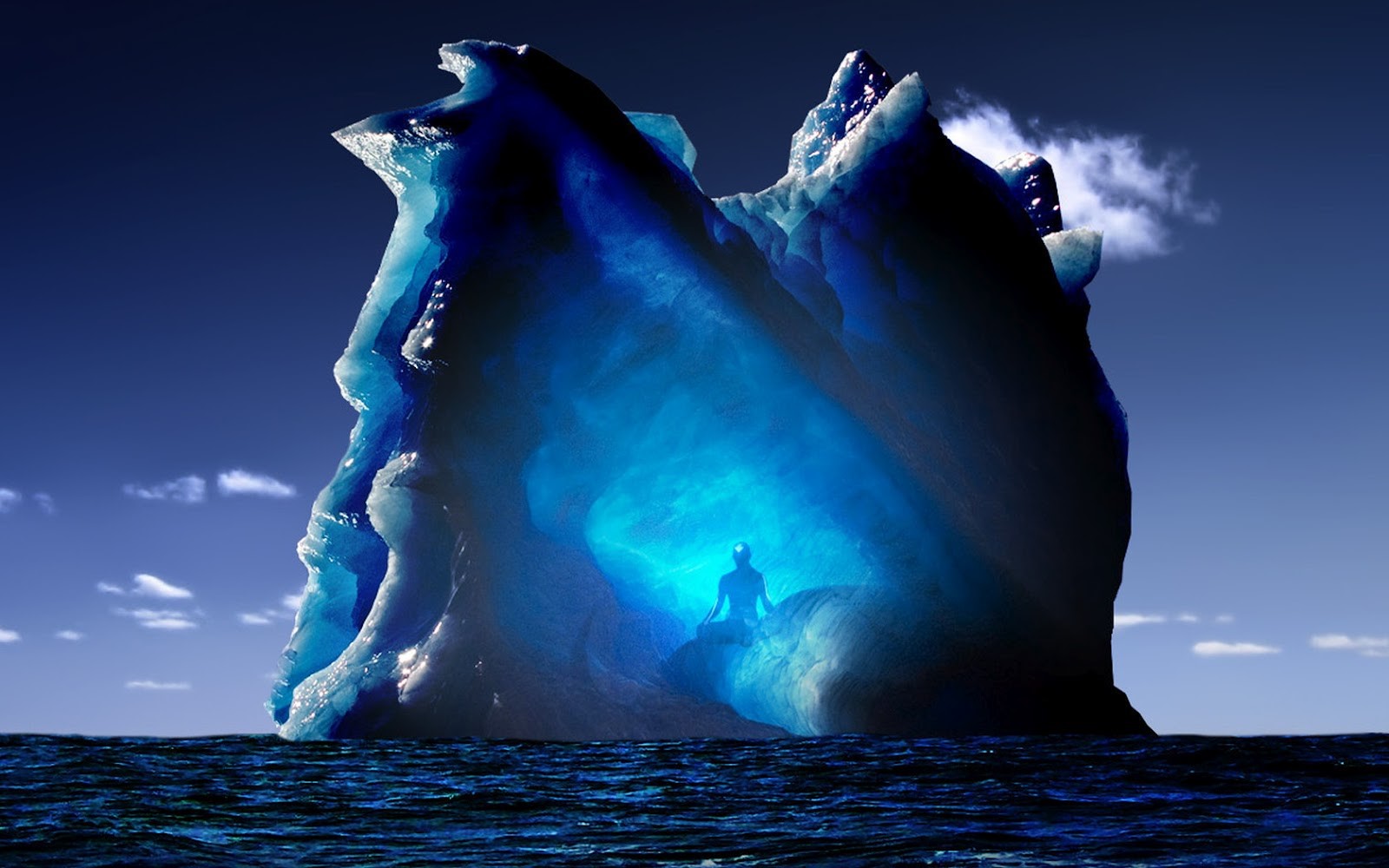 nature, iceberg, sea, Aang, Avatar: The Last Airbender, HD Wallpaper