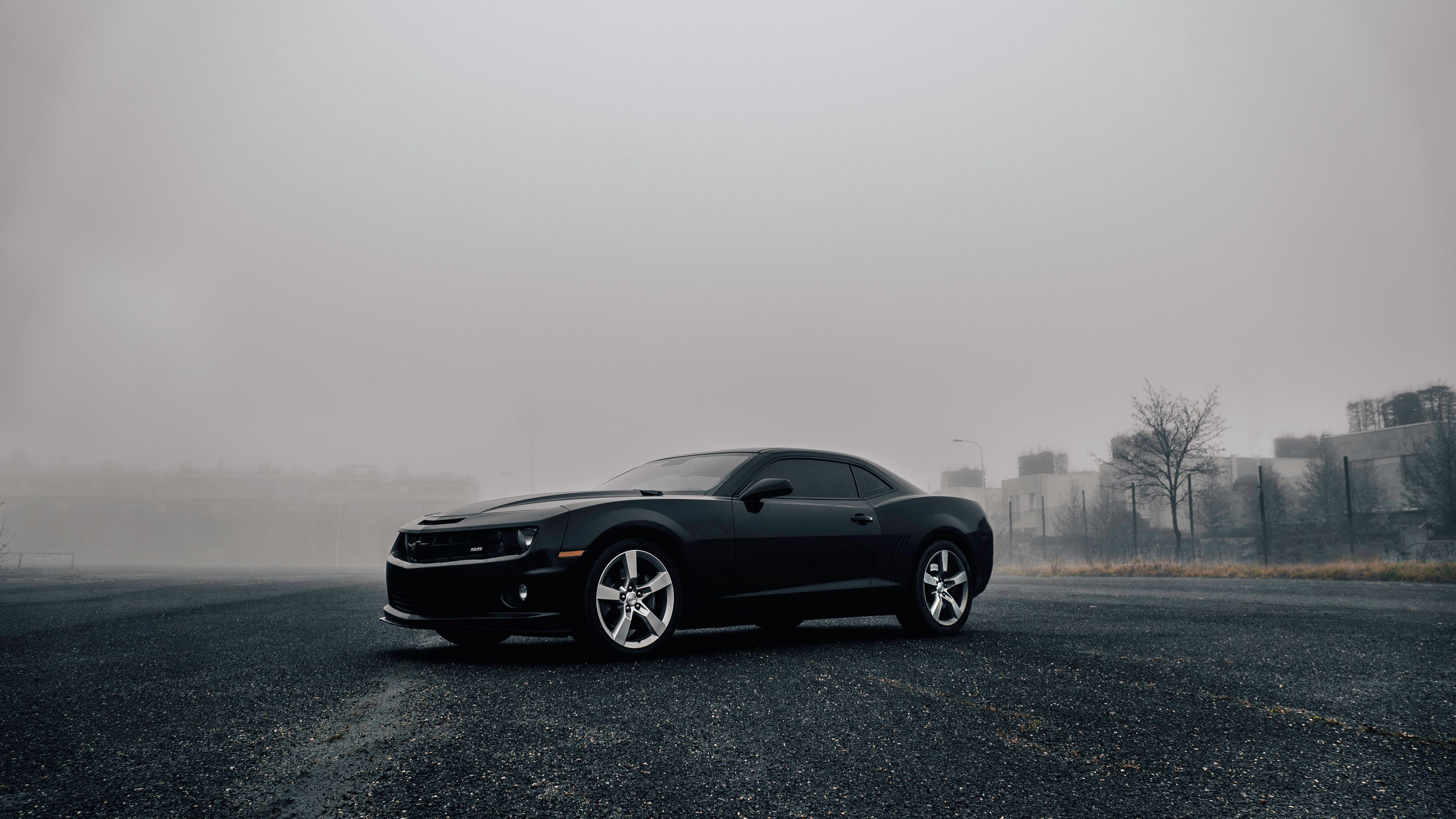 chevrolet camaro, chevrolet, side view, fog, 4k, HD Wallpaper