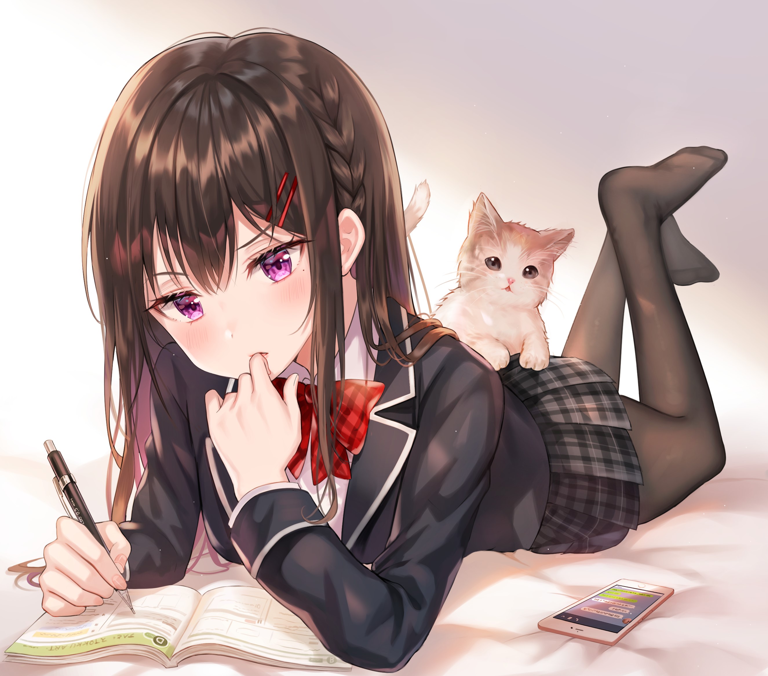 anime, anime girls, digital art, artwork, portrait, HD Wallpaper