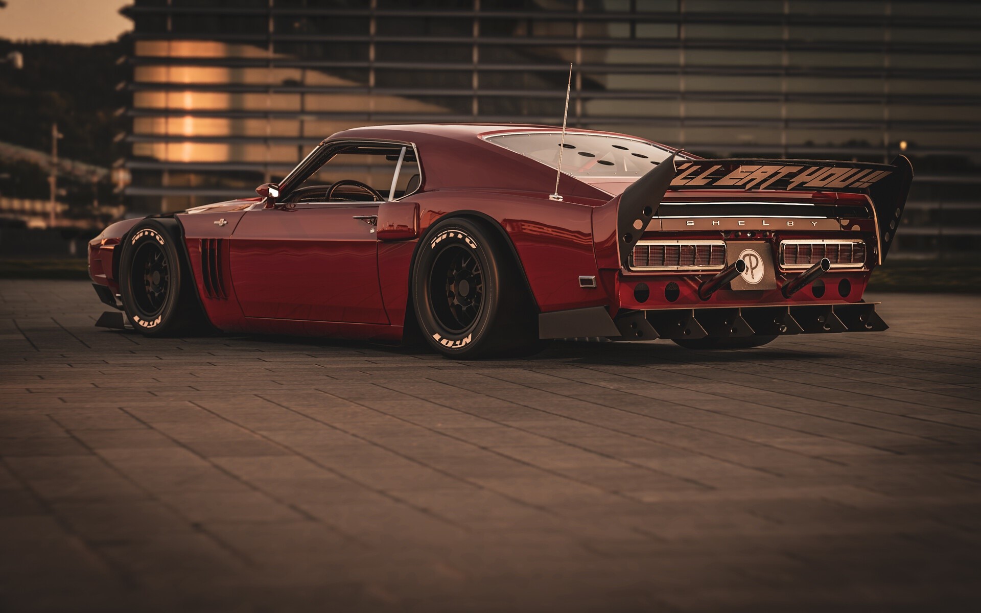 car, Ford, Shelby, vehicle, red cars, HD Wallpaper