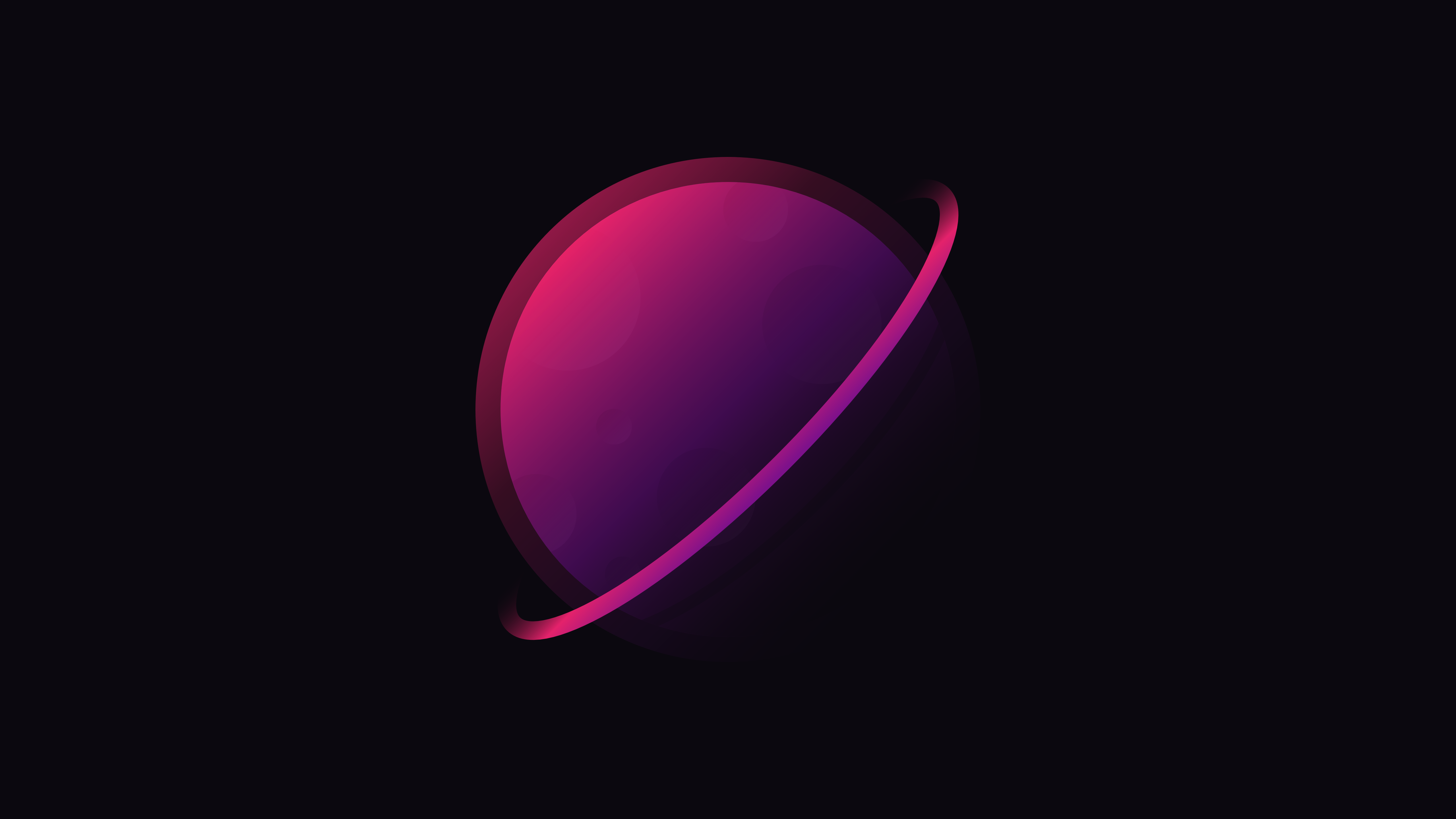 planet, minimalism, space, space art, digital art, HD Wallpaper
