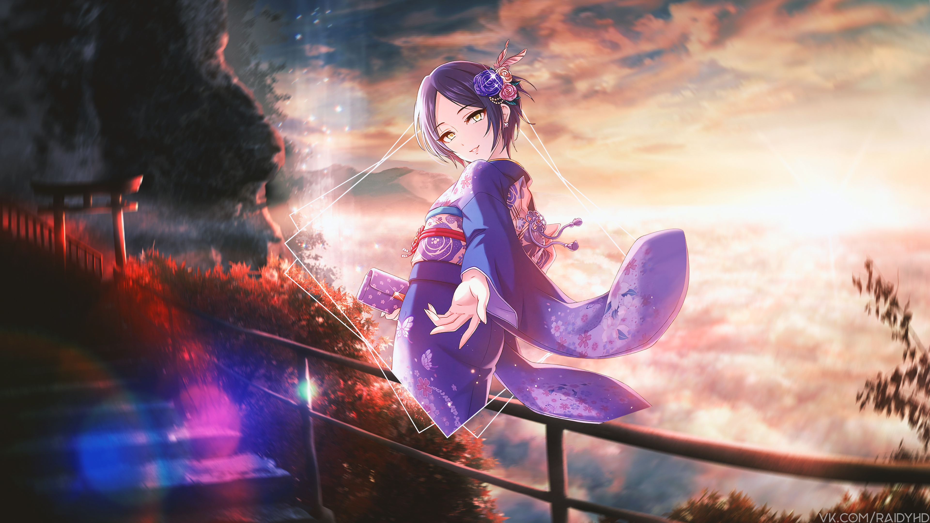 anime, anime girls, picture-in-picture, HD Wallpaper