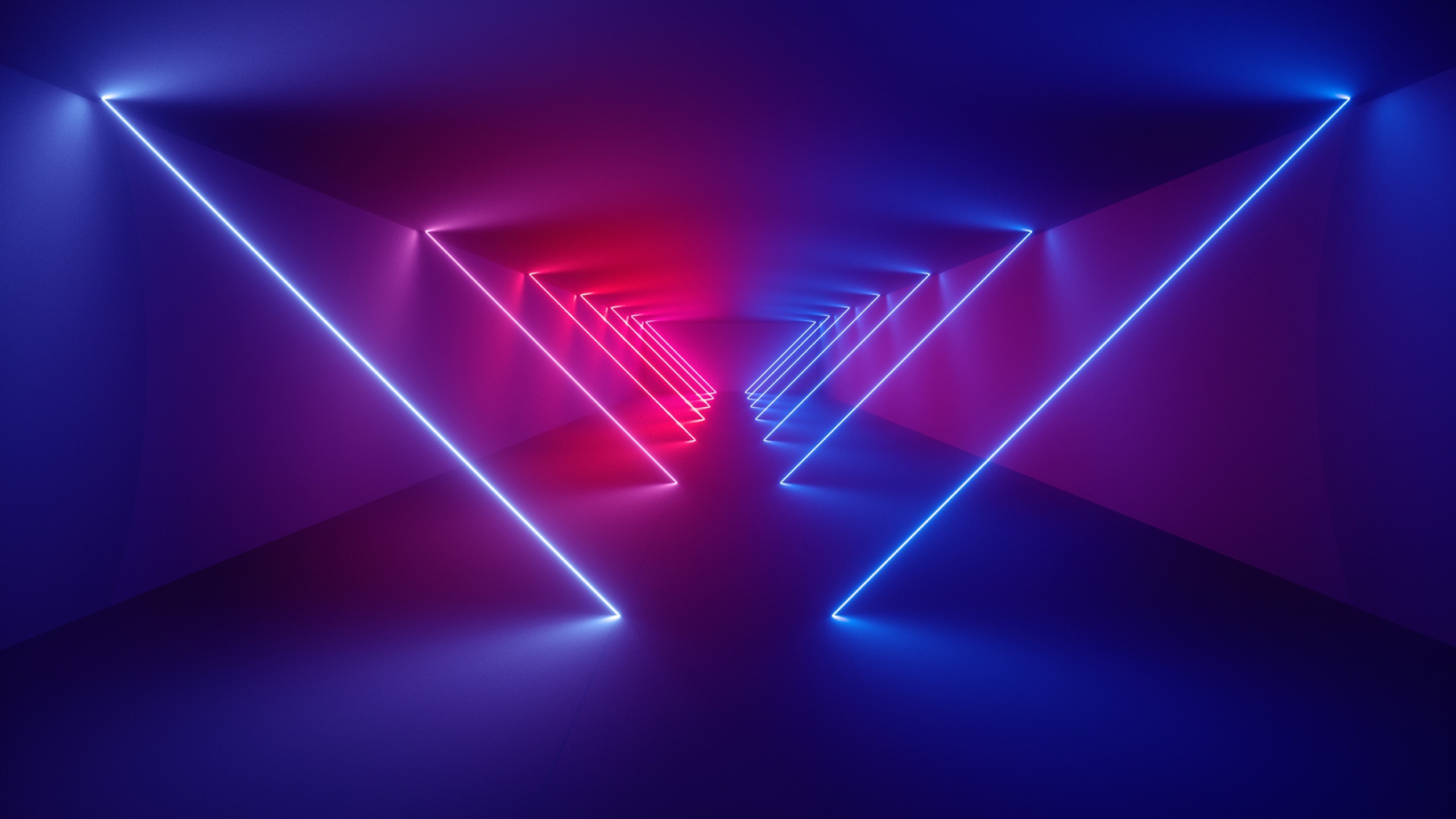 abstract, lights, neon, neon glow, HD Wallpaper