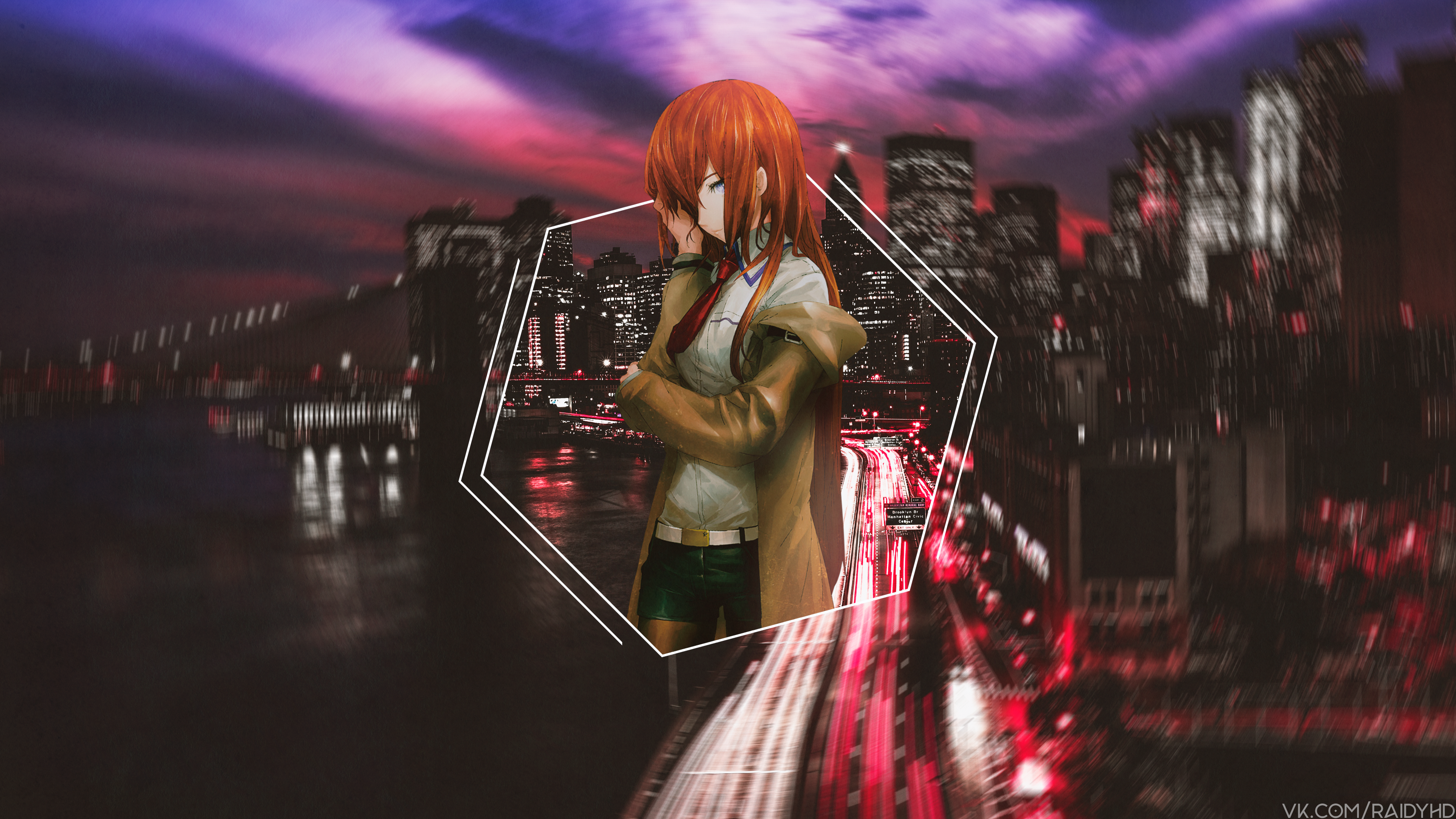 anime girls, anime, picture-in-picture, Steins;Gate, Makise Kurisu, HD Wallpaper