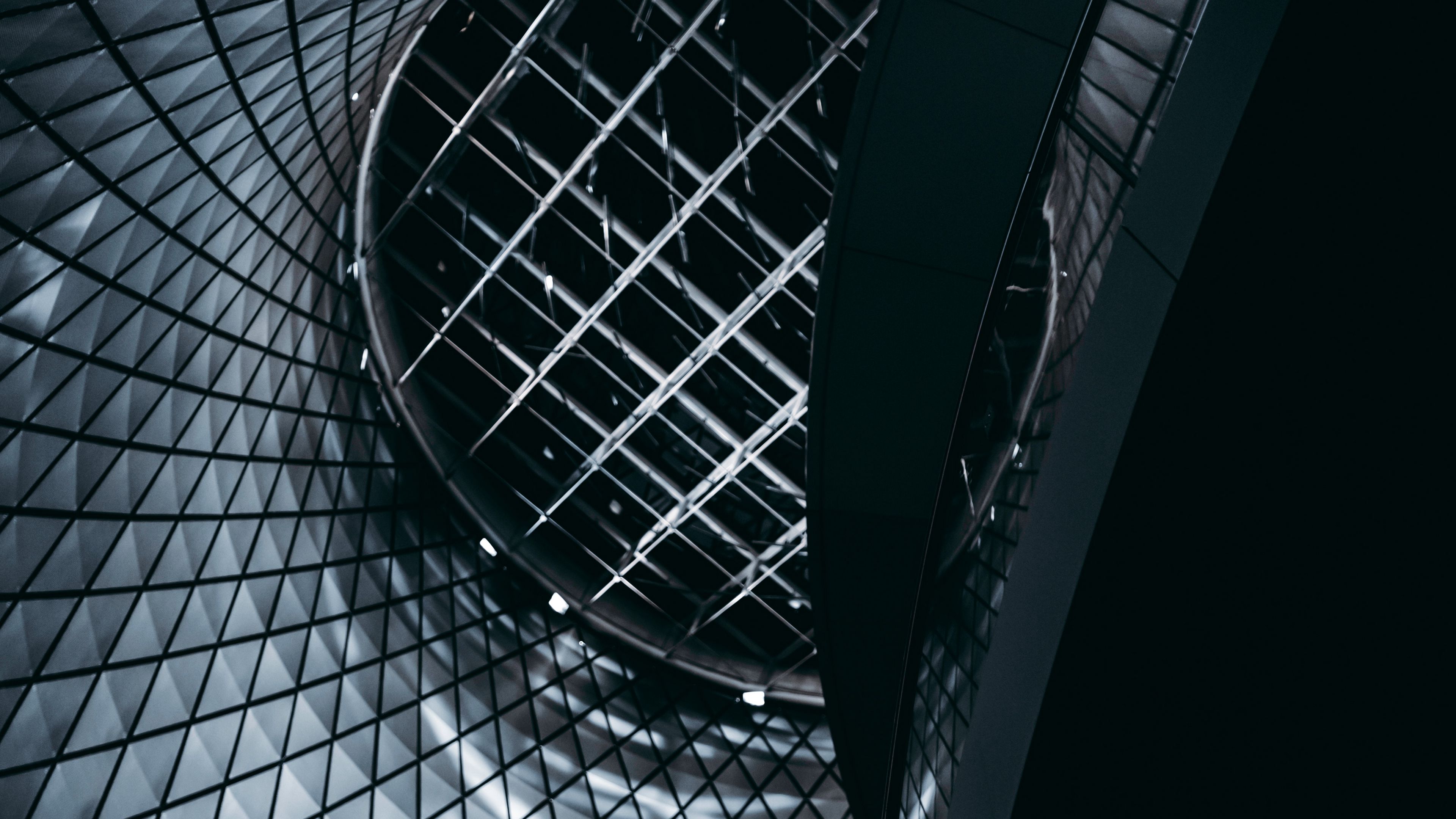 architecture, building, minimalism, dark, design, 4k, HD Wallpaper